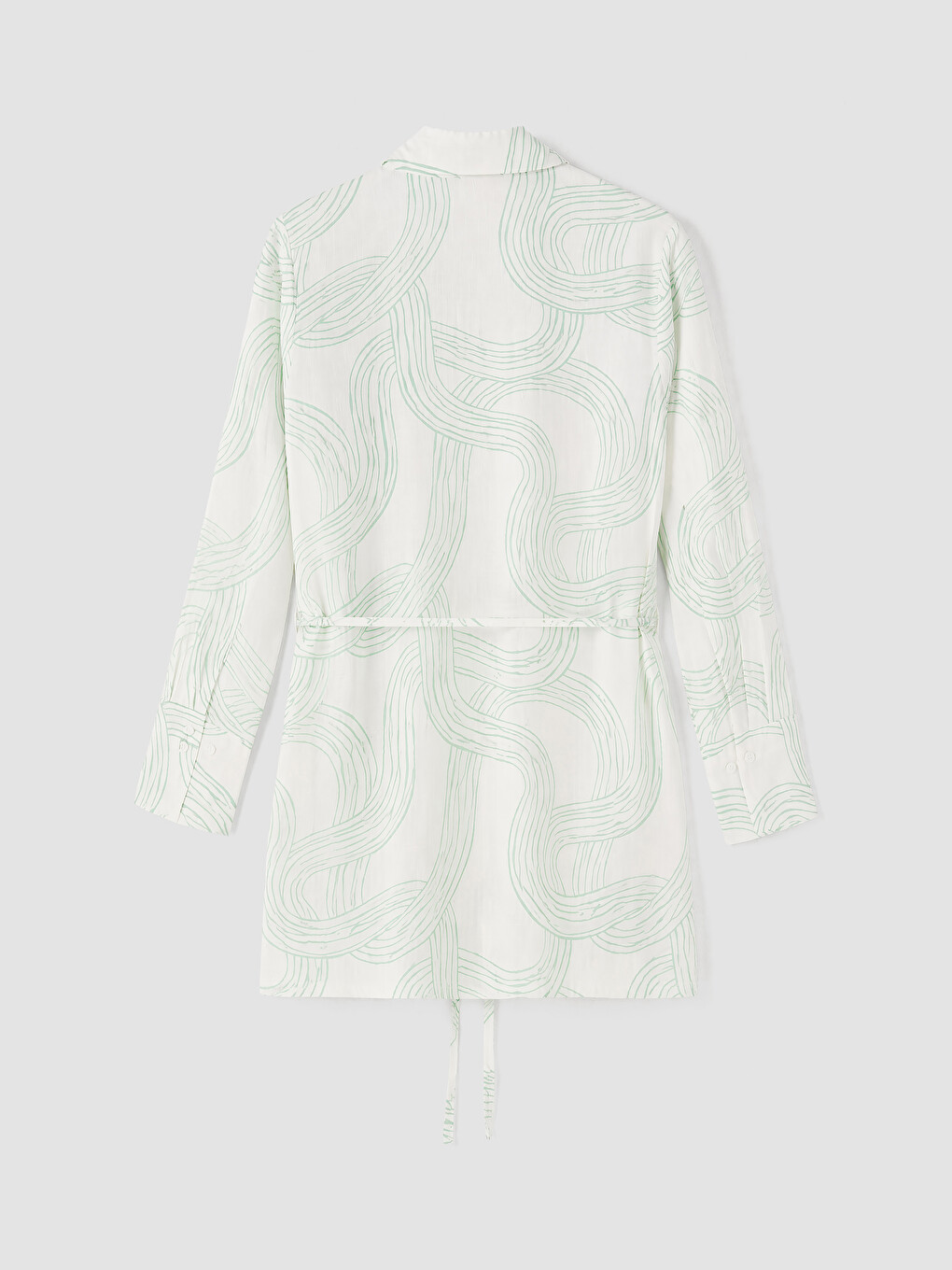 Patterned Poplin Women's Shirt Tunic-6
