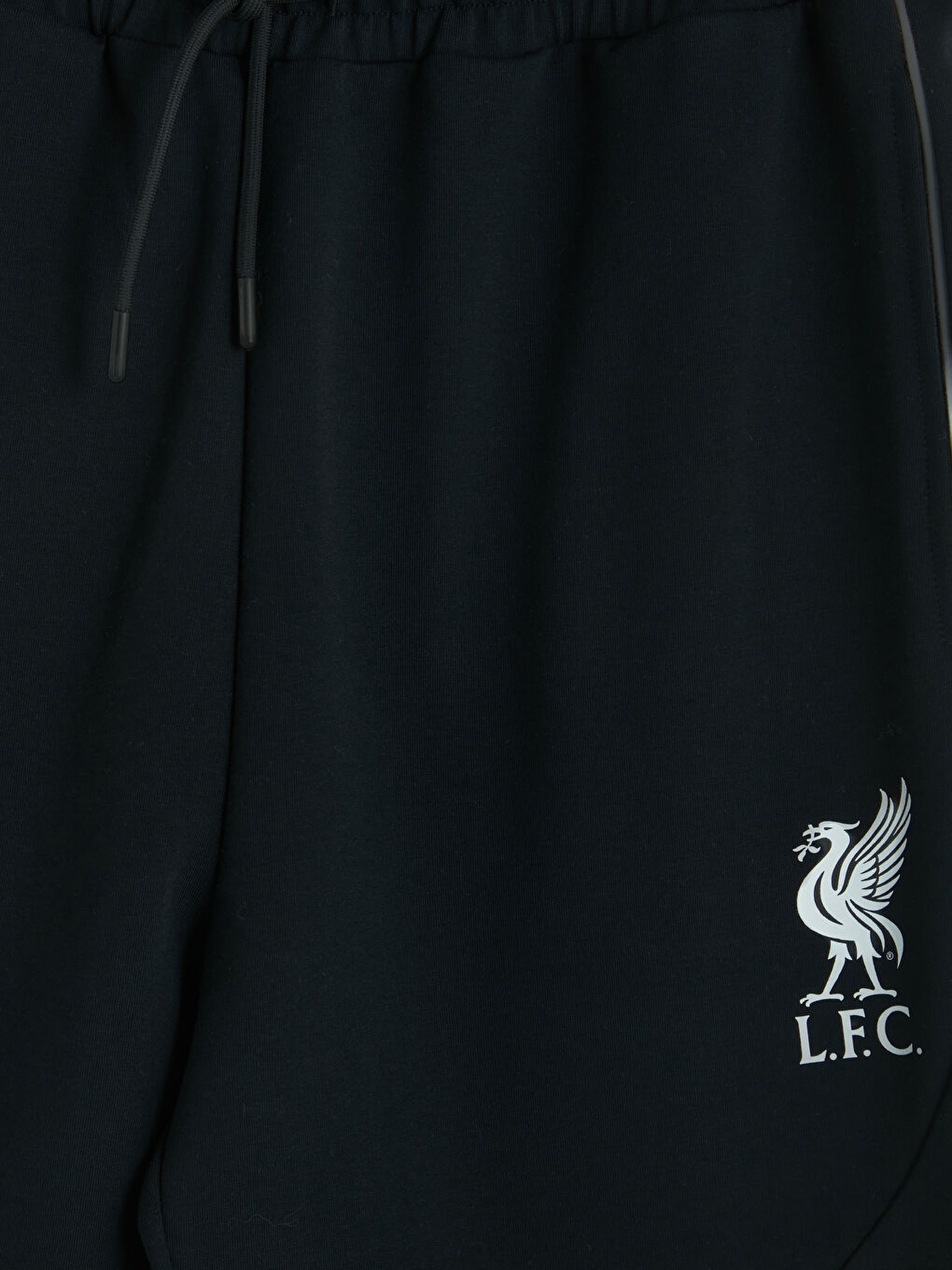 Siyah Slim Fit Liverpool Baskılı Erkek Jogger Eşofman Altı-2