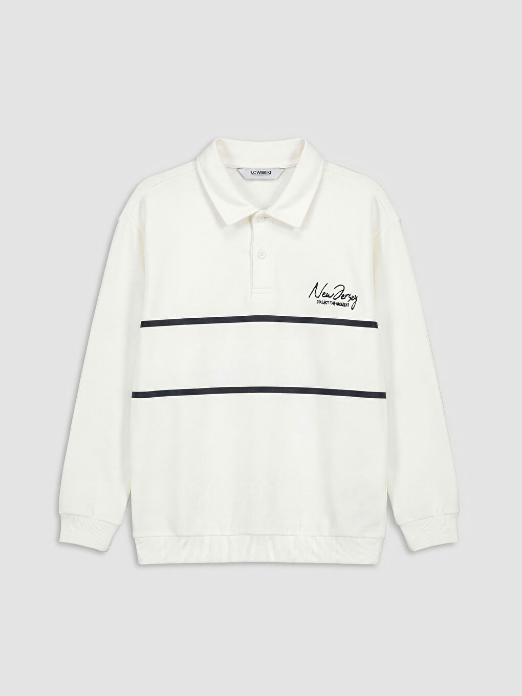 Ekru Nakışlı Erkek Çocuk Tişört ve Pantolon-1