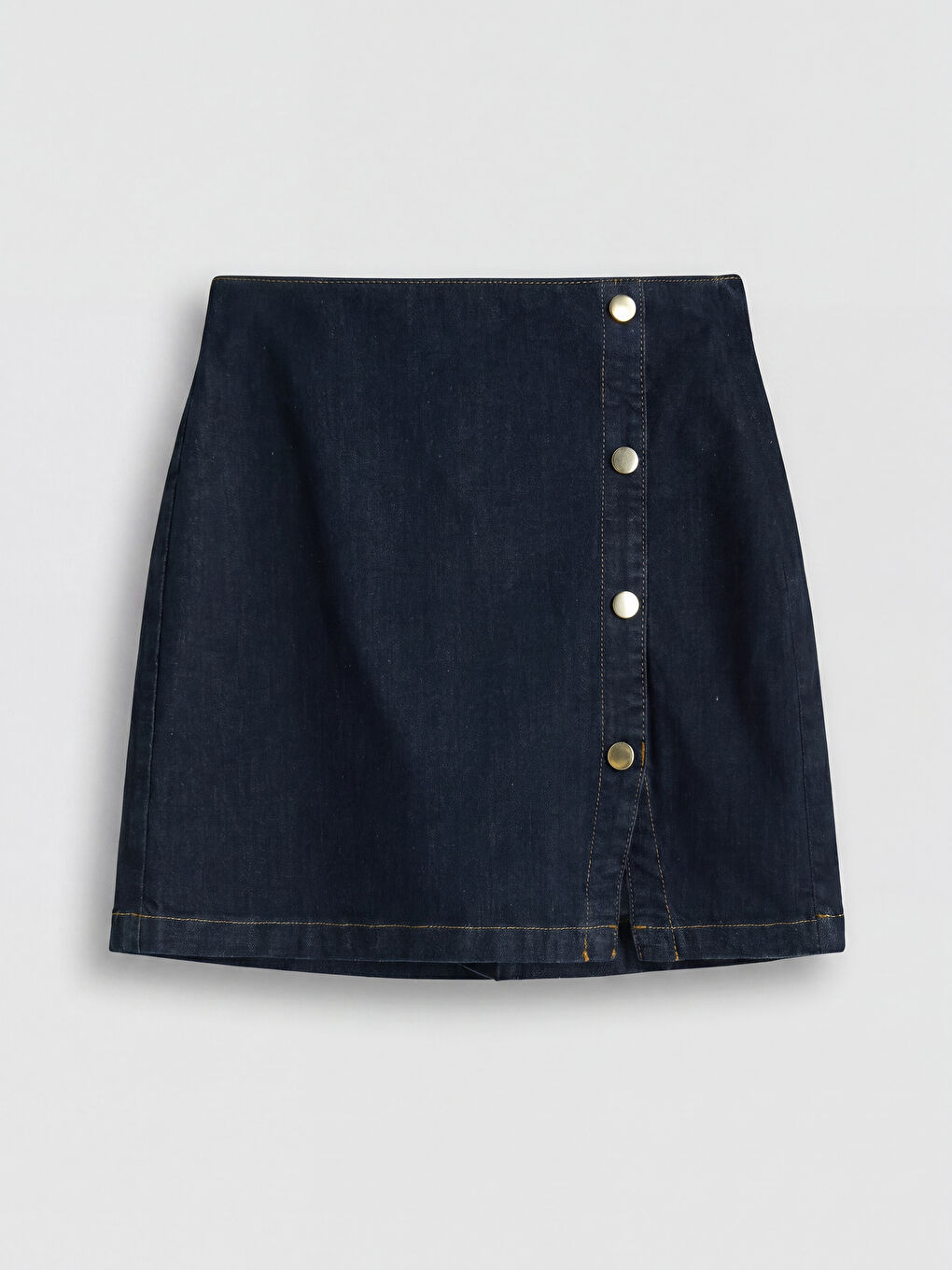 İndigo Slim Fit Kadın Jean Şort Etek