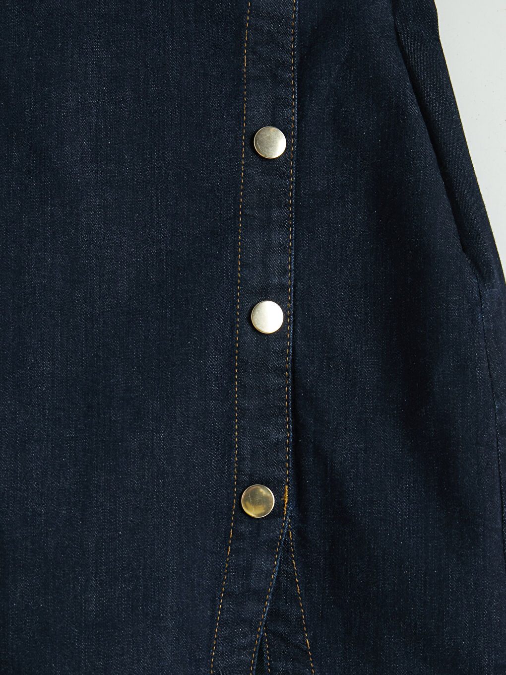 İndigo Slim Fit Kadın Jean Şort Etek-2