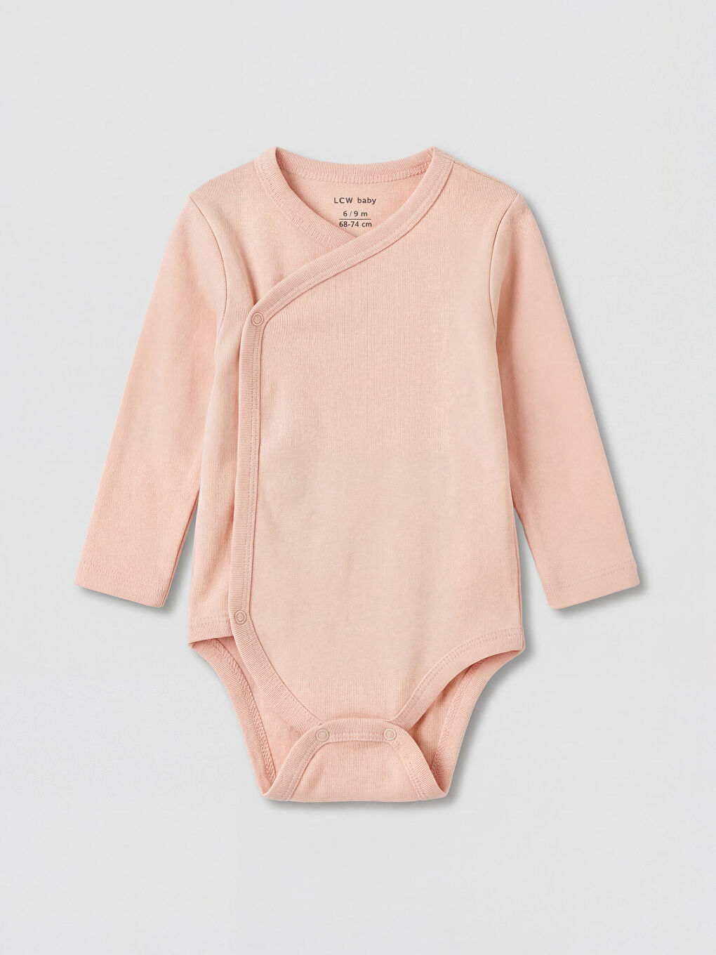 Ekru Kız Bebek Çıtçıtlı Body 2'li-1