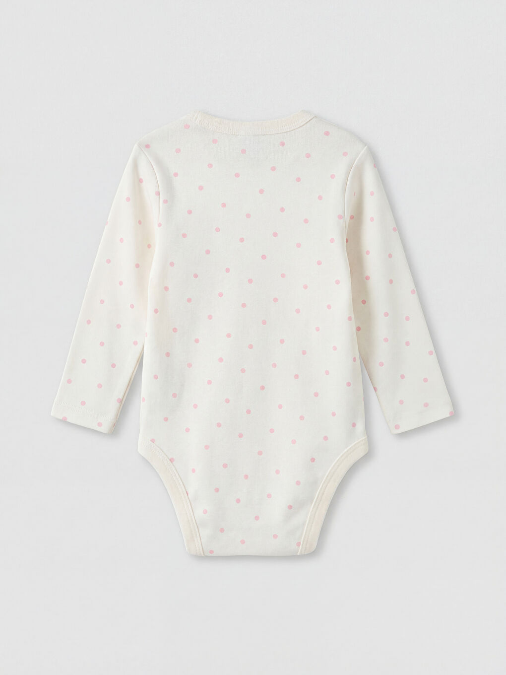 Ekru Kız Bebek Çıtçıtlı Body 2'li-3