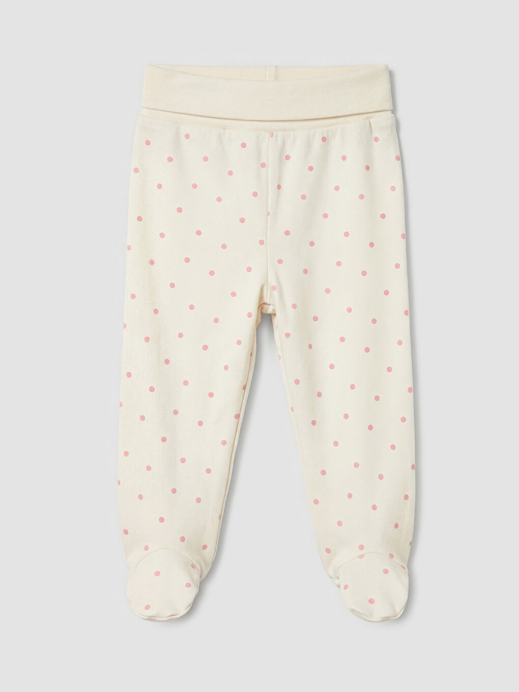 Ekru Kız Bebek Pantolon 2'li-2