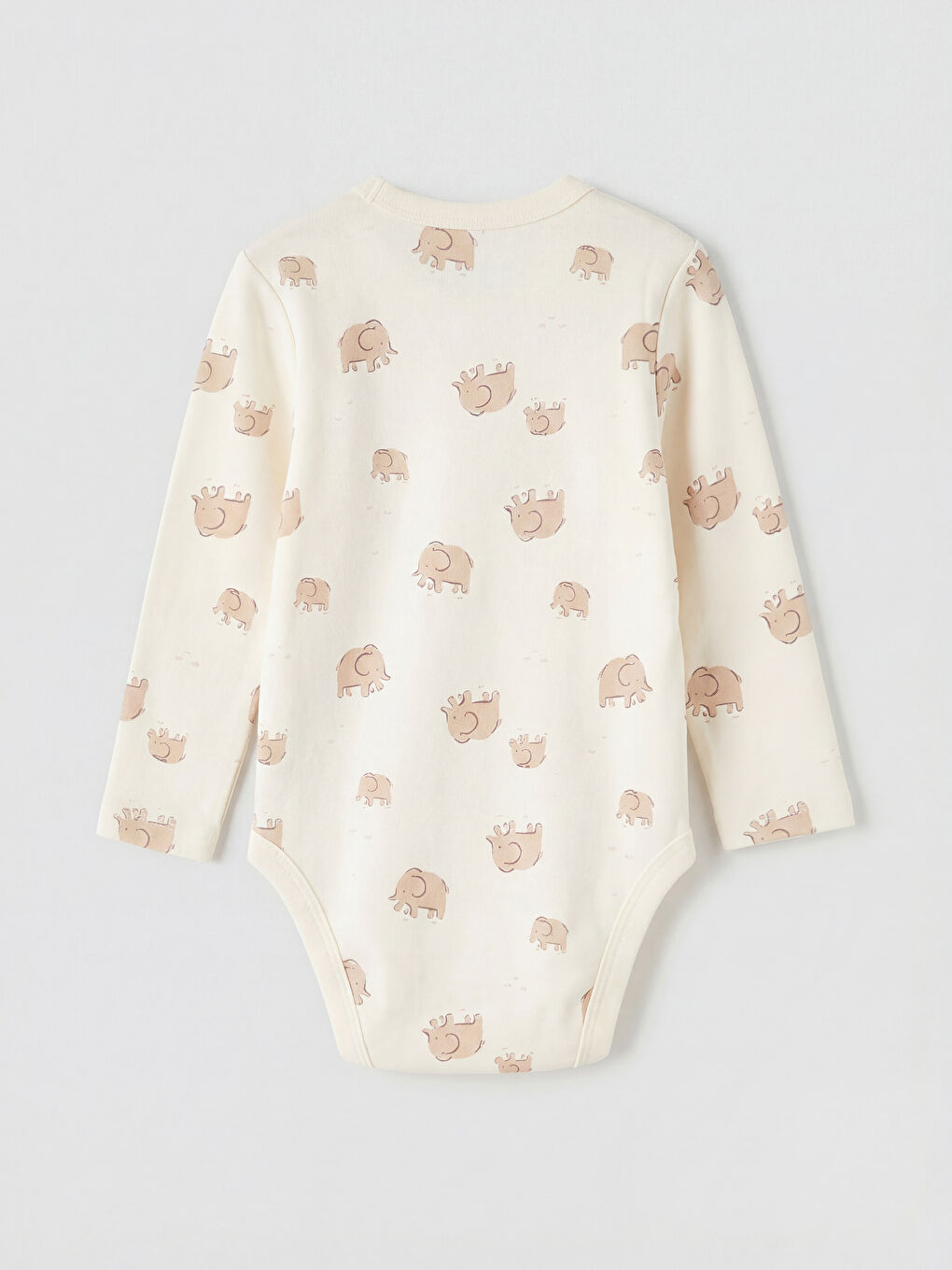 Ekru Erkek Bebek Çıtçıtlı Body 2'li-4