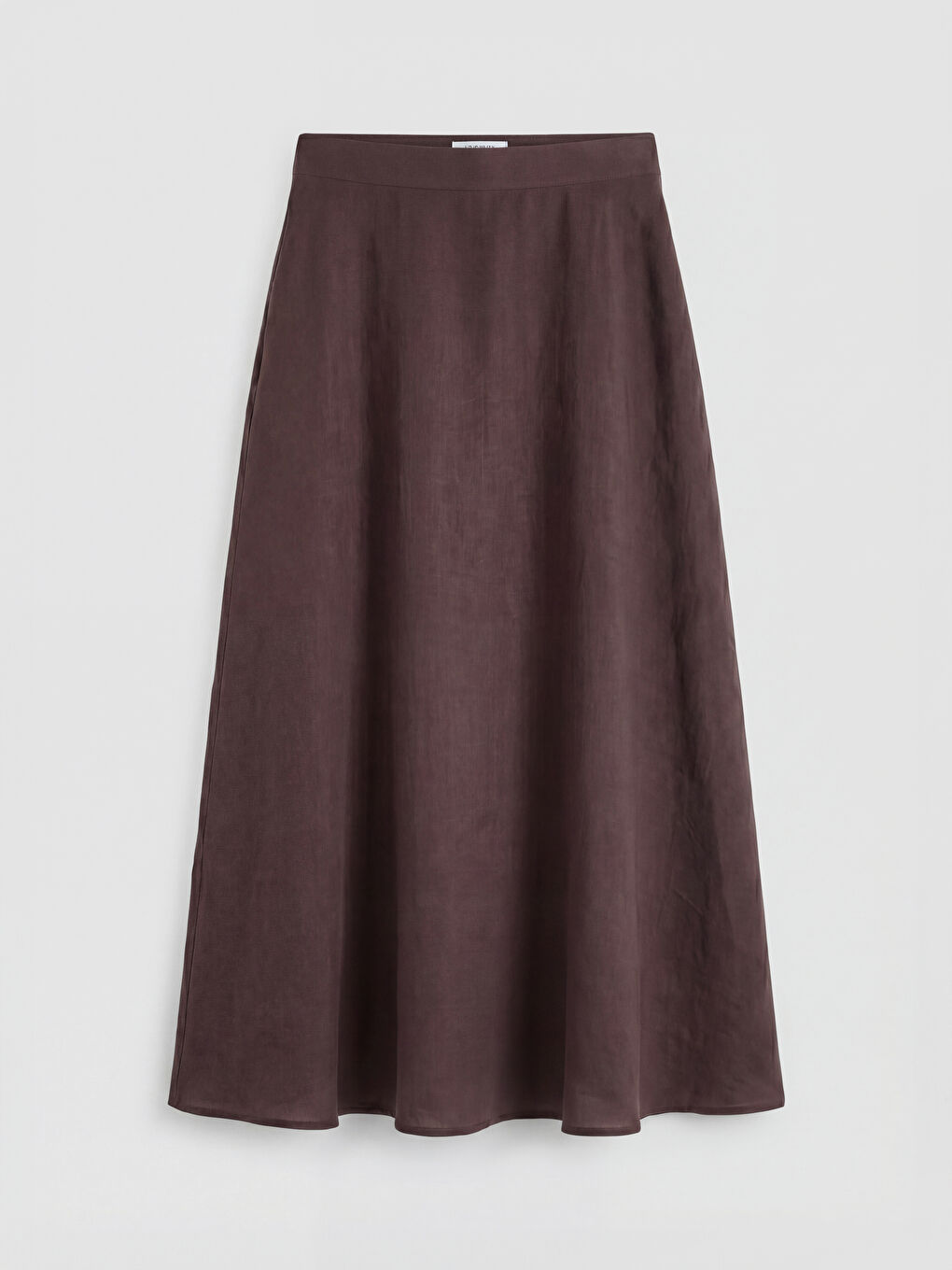 Antrasit Yüksek Bel A Kesim Kloş Etek-4