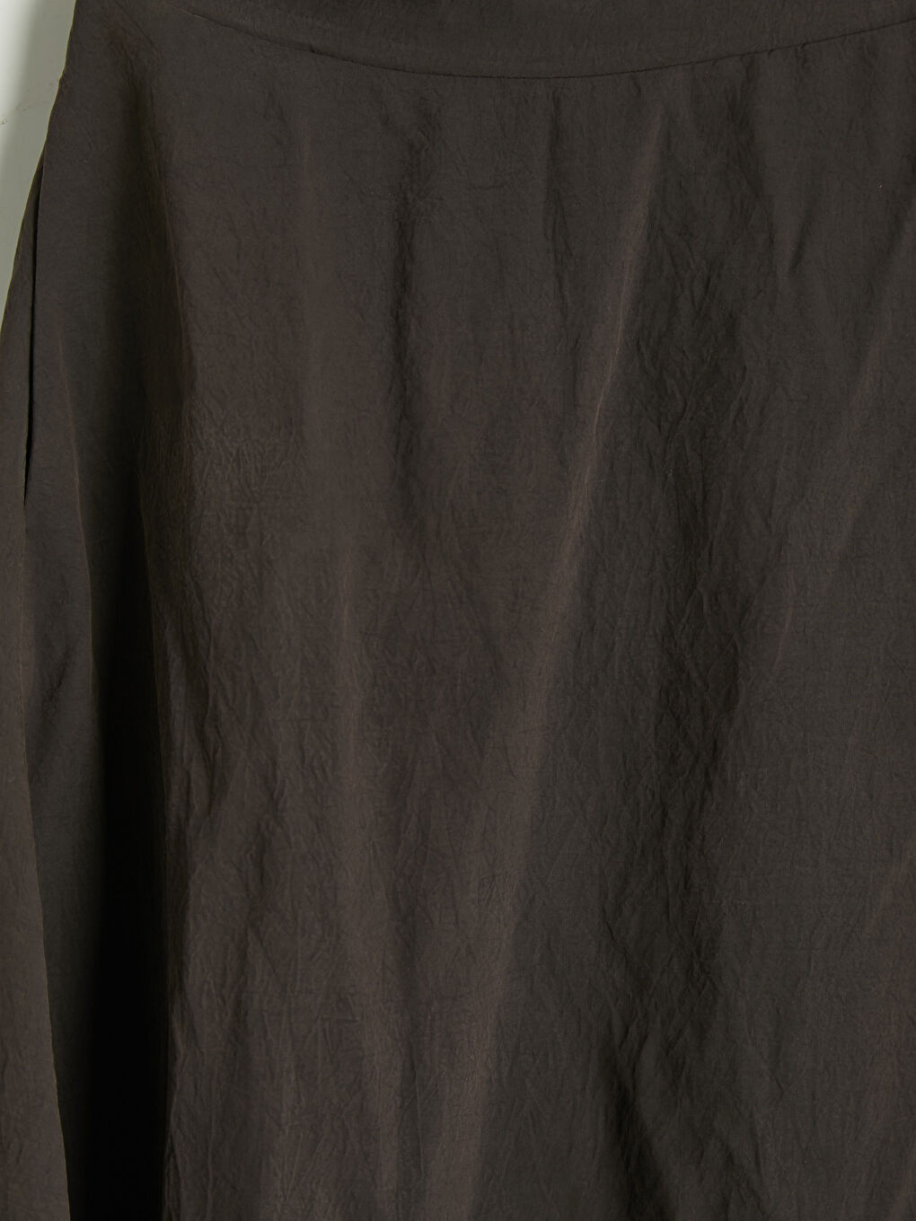 Kahverengi Beli Lastikli Modal Karışımlı Kloş Etek-2