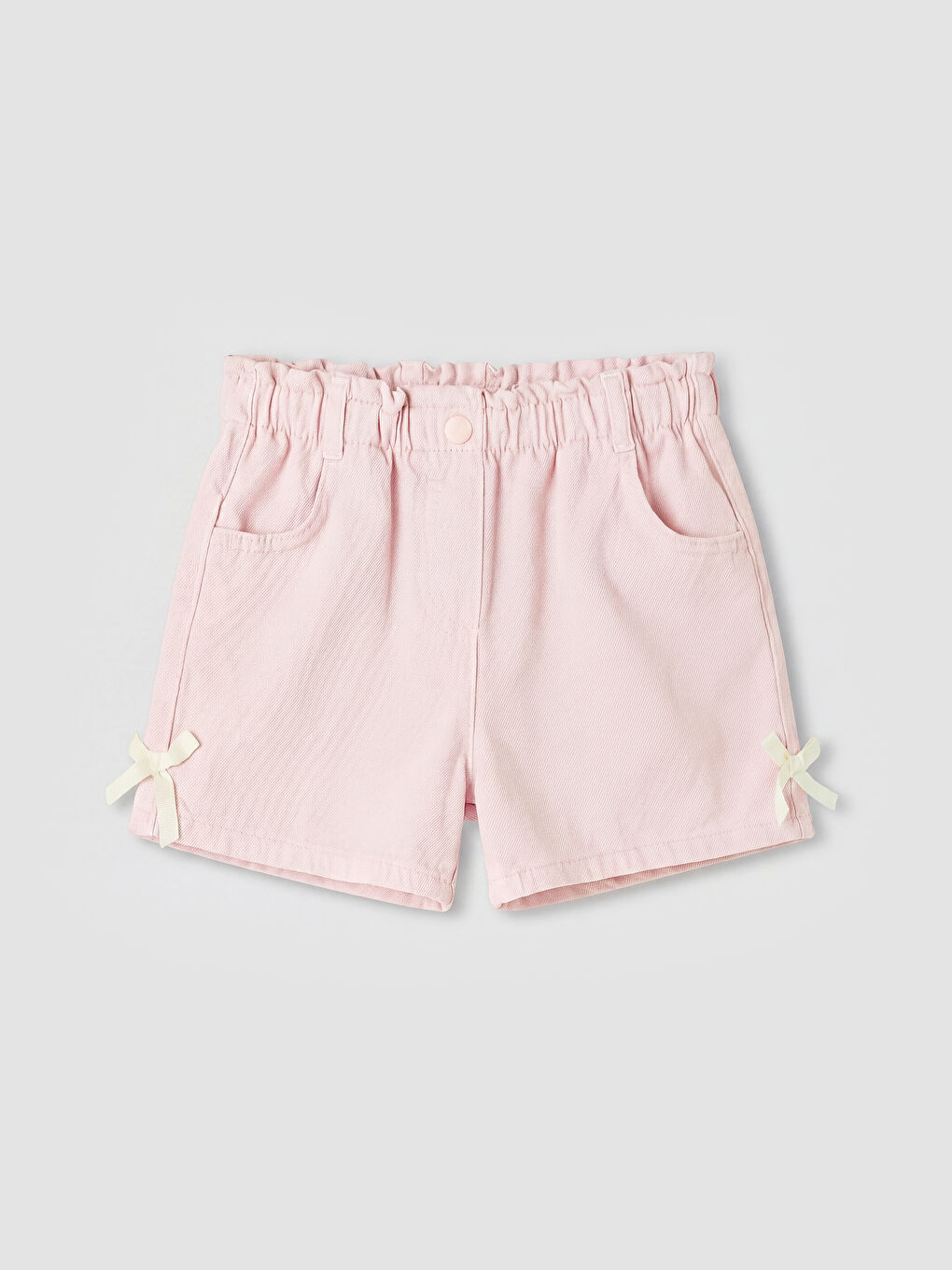 Pembe Beli Lastikli Kız Çocuk Şort Etek