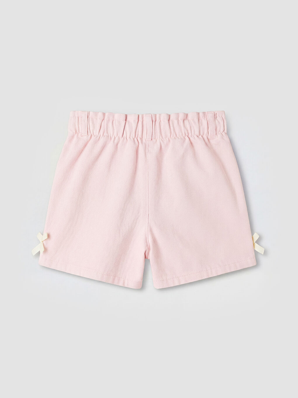 Pembe Beli Lastikli Kız Çocuk Şort Etek-1