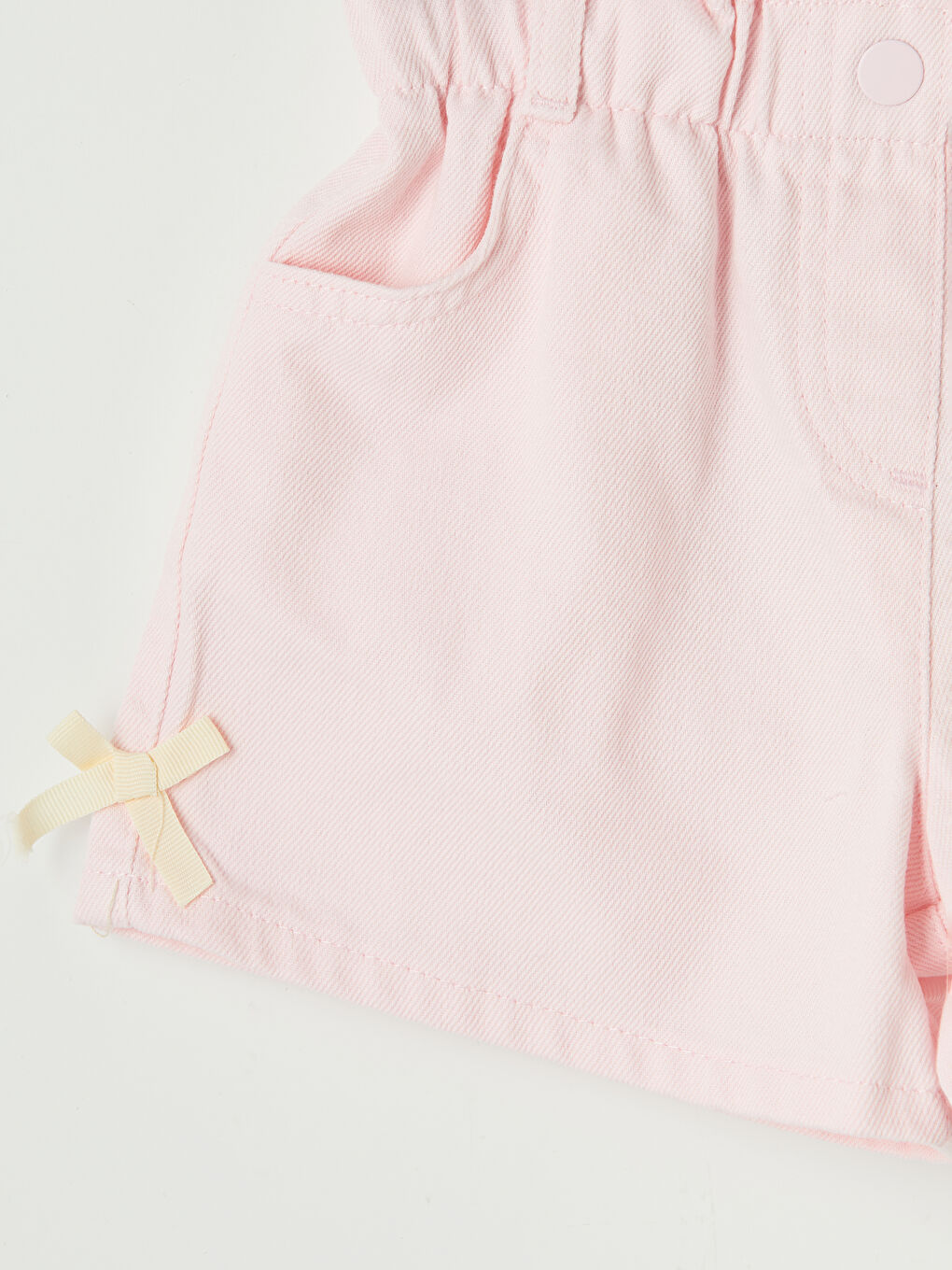 Pembe Beli Lastikli Kız Çocuk Şort Etek-2