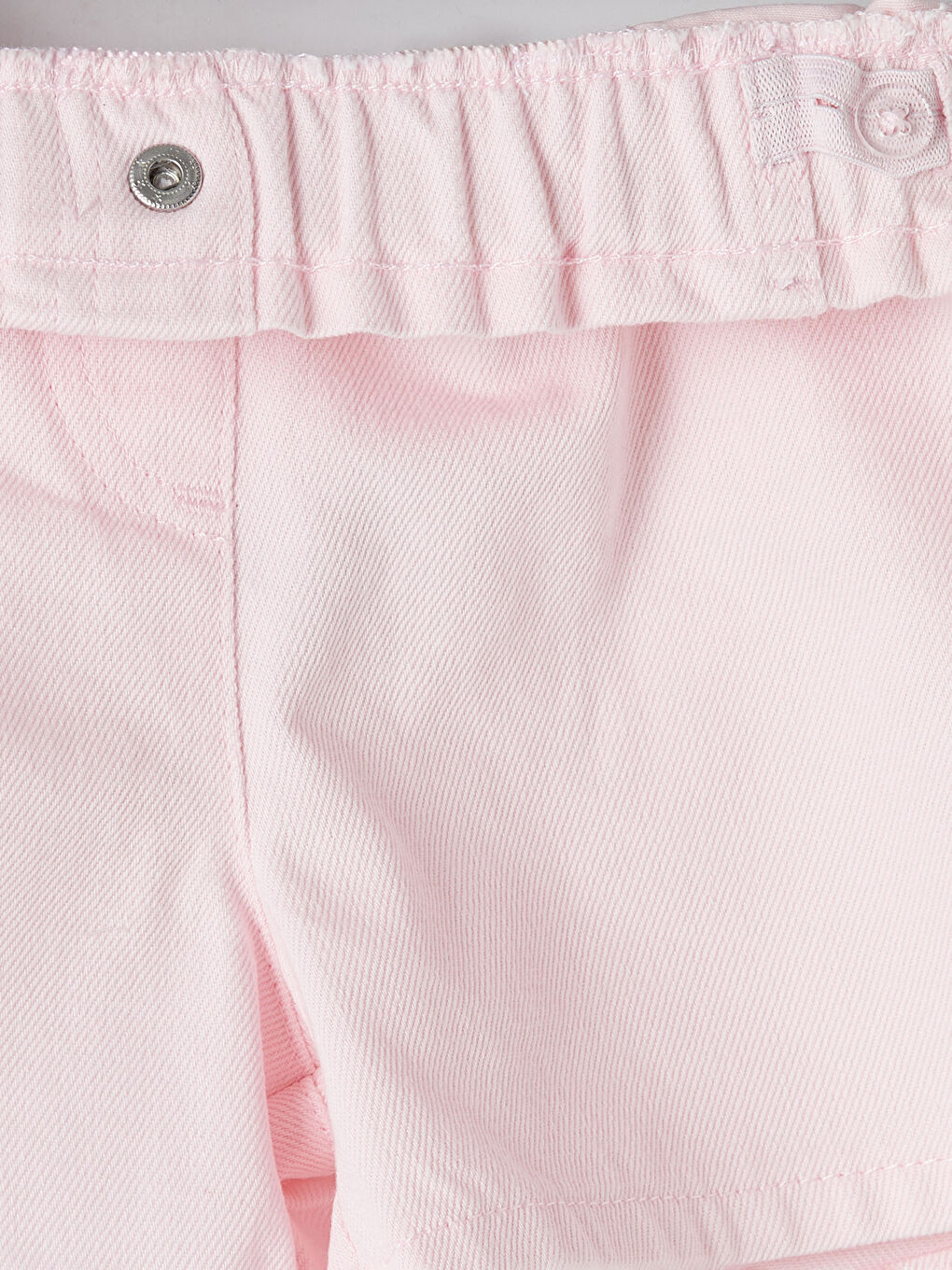 Pembe Beli Lastikli Kız Çocuk Şort Etek-3