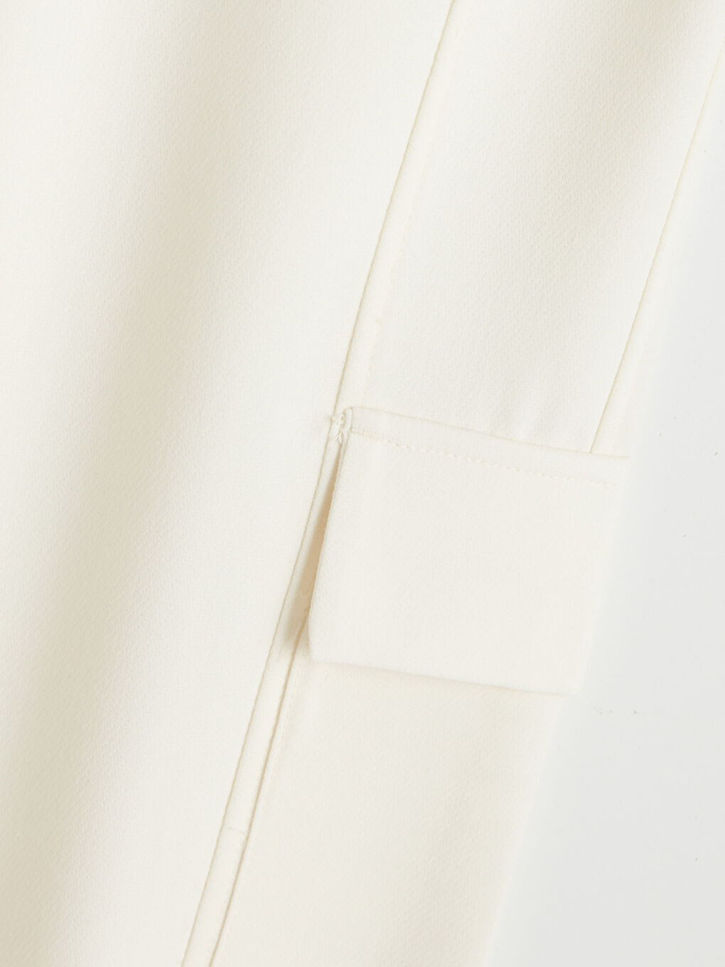 Ekru Regular Fit Kadın Kargo Pantolon-3