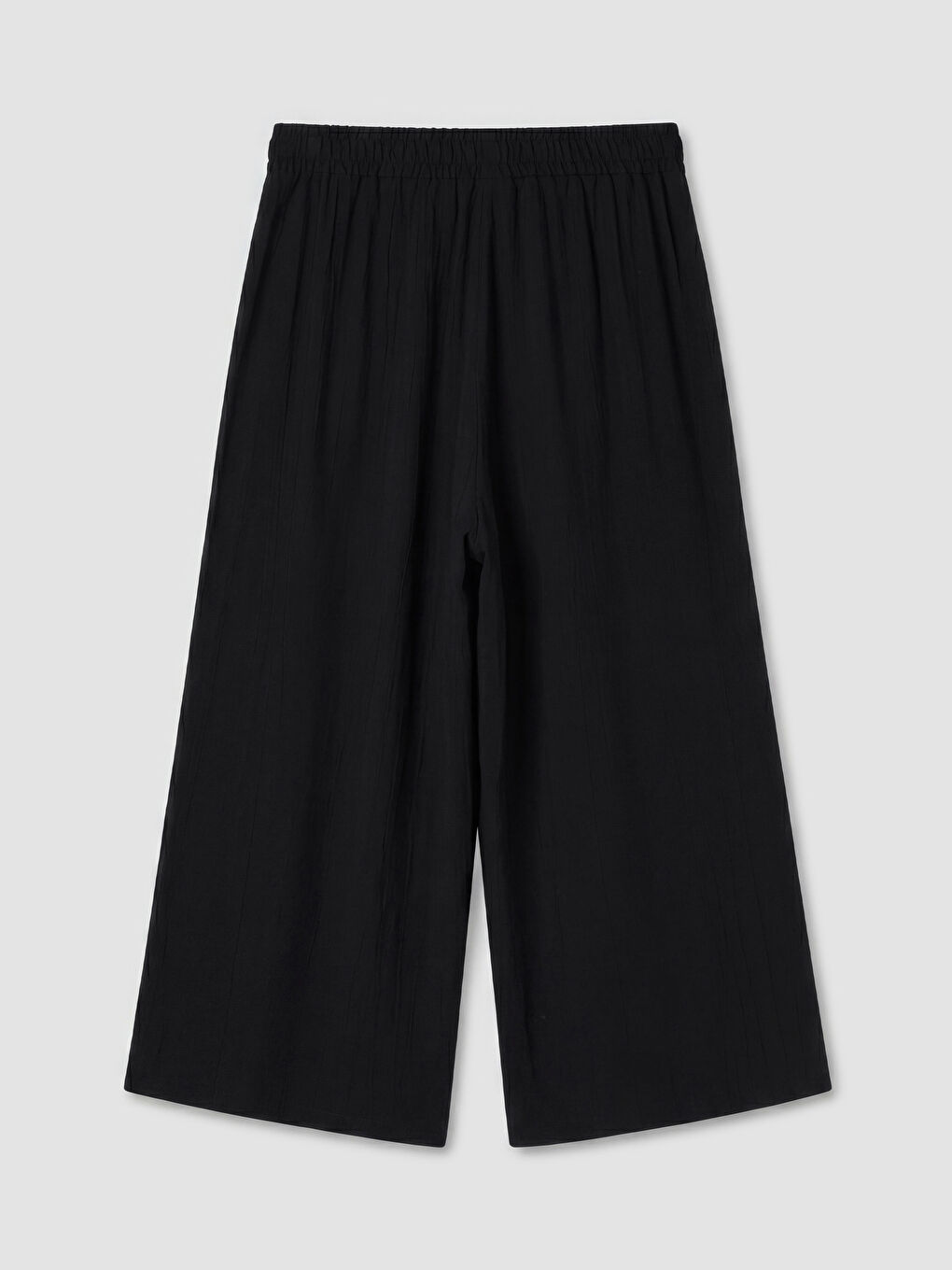 Siyah Beli Lastikli Dokulu Kadın Kapri-1