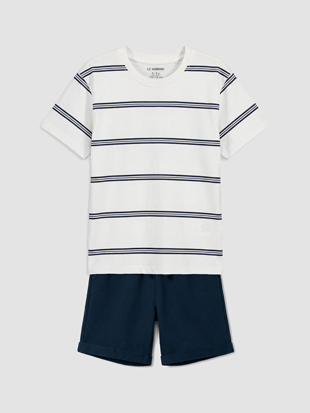 Striped Boys' T-Shirt and Shorts