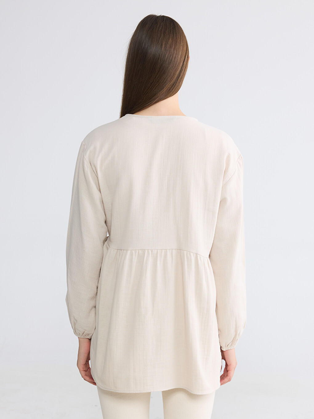 Double Breasted Textured Women's Kimono-3