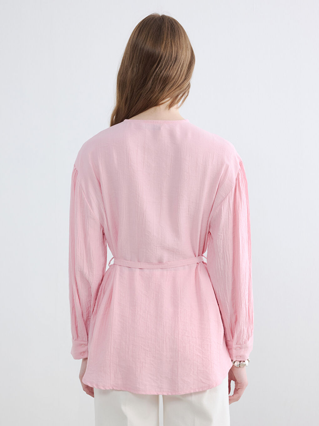 Crinkle Women's Shirt Tunic-3