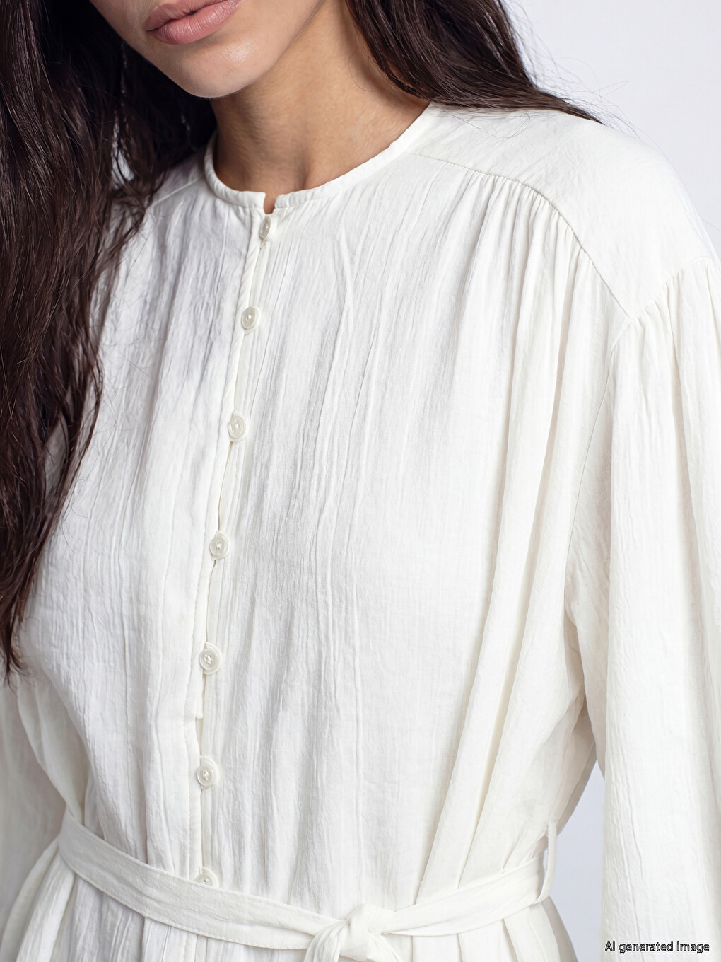 Crinkle Women's Shirt Tunic-2