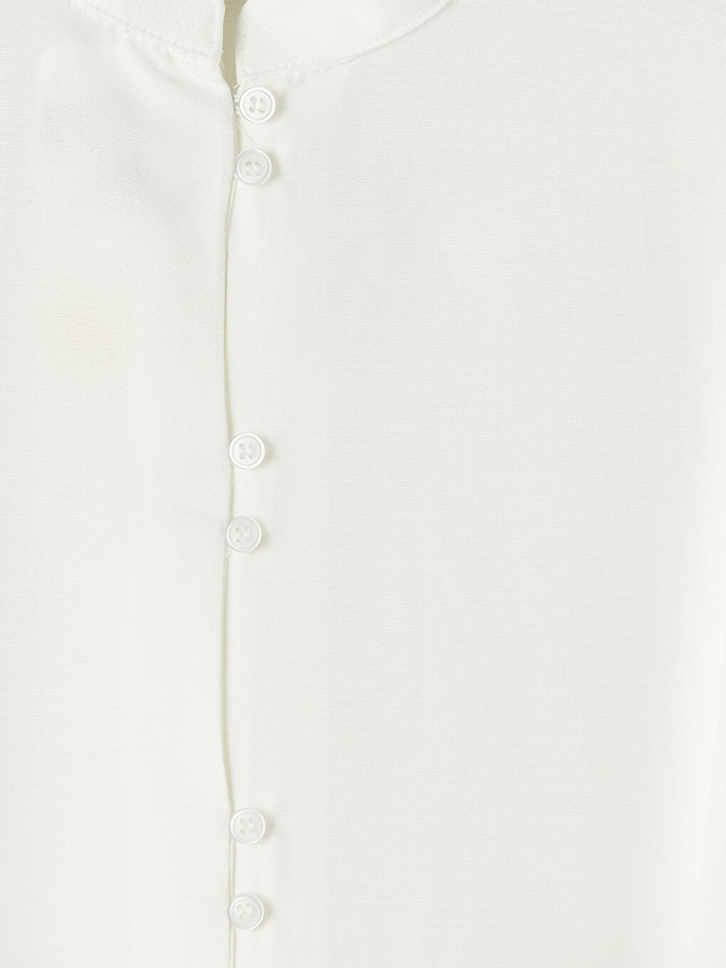 Ekru Keten Karışımlı Kadın Gömlek Tunik-6