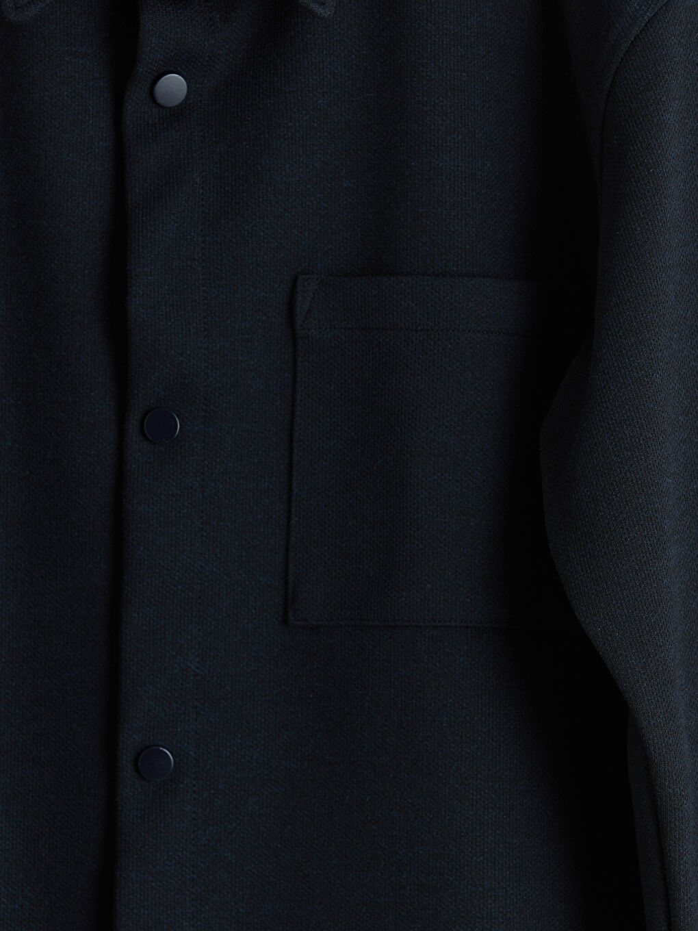 Lacivert Uzun Kollu Erkek Çocuk Gömlek Ceket-2