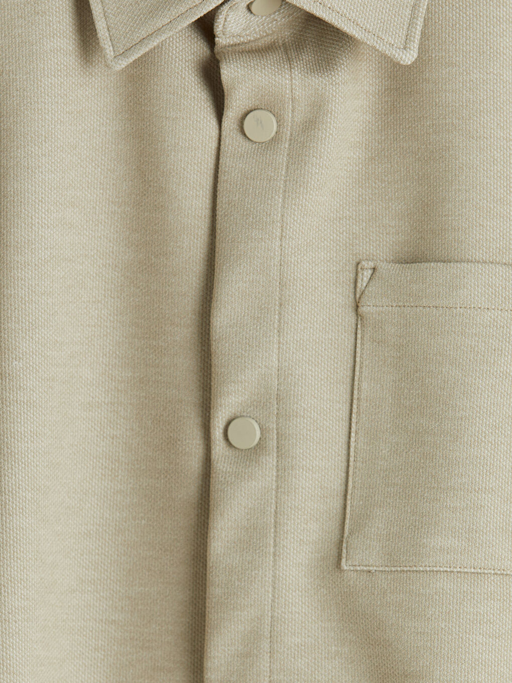 Bej Uzun Kollu Erkek Çocuk Gömlek Ceket-2