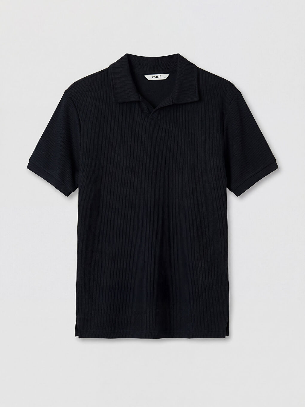 Siyah Polo Yaka Erkek Triko Tişört