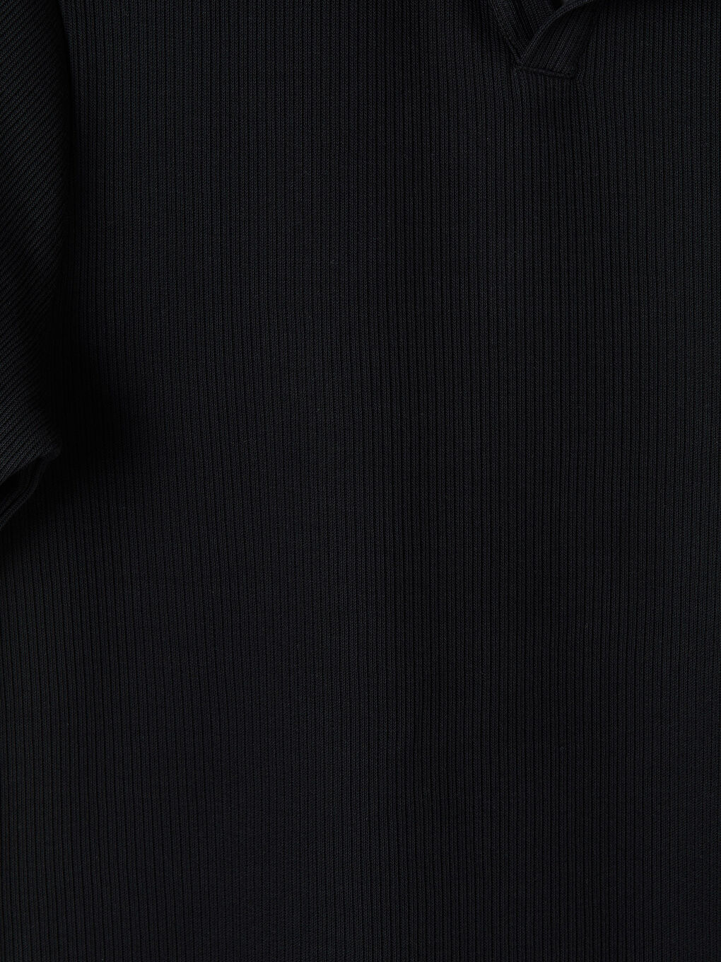 Siyah Polo Yaka Erkek Triko Tişört-2