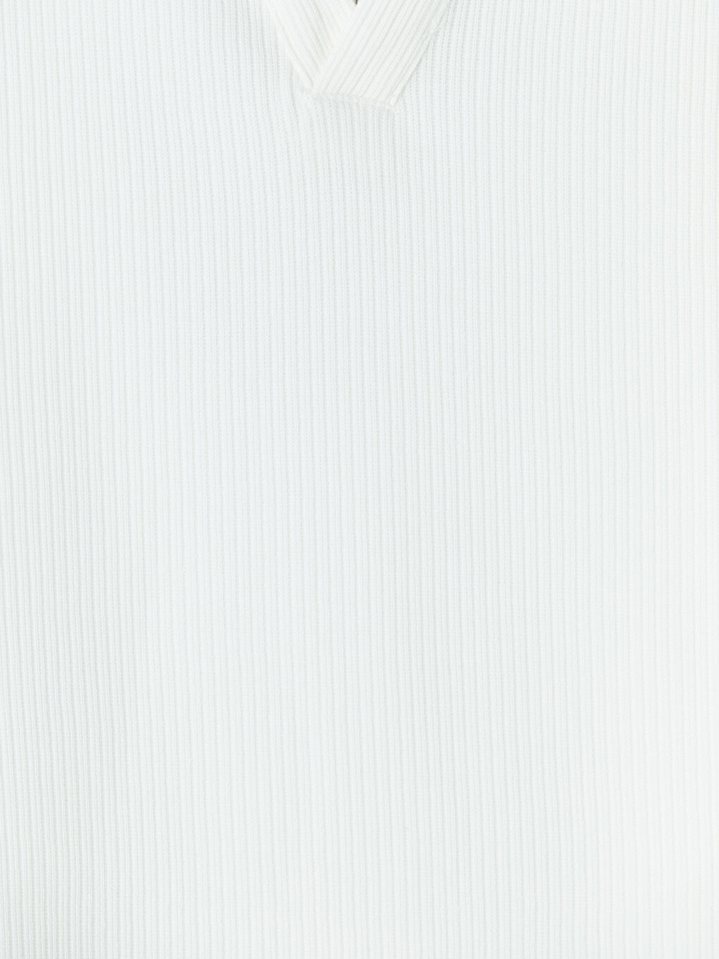 Ekru Polo Yaka Erkek Triko Tişört-2