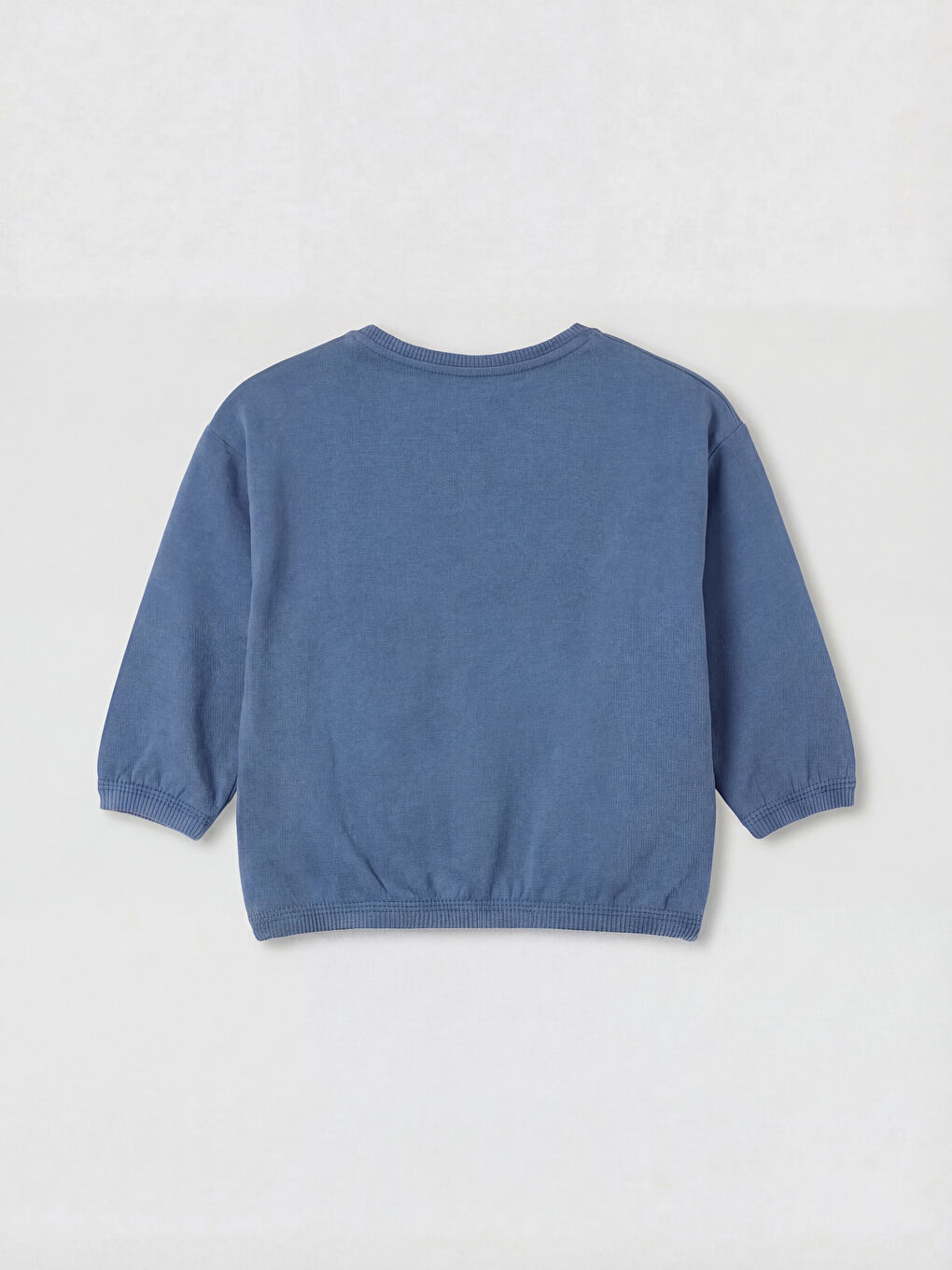 Mavi Baskılı Erkek Bebek Sweatshirt ve Tayt Takım-2