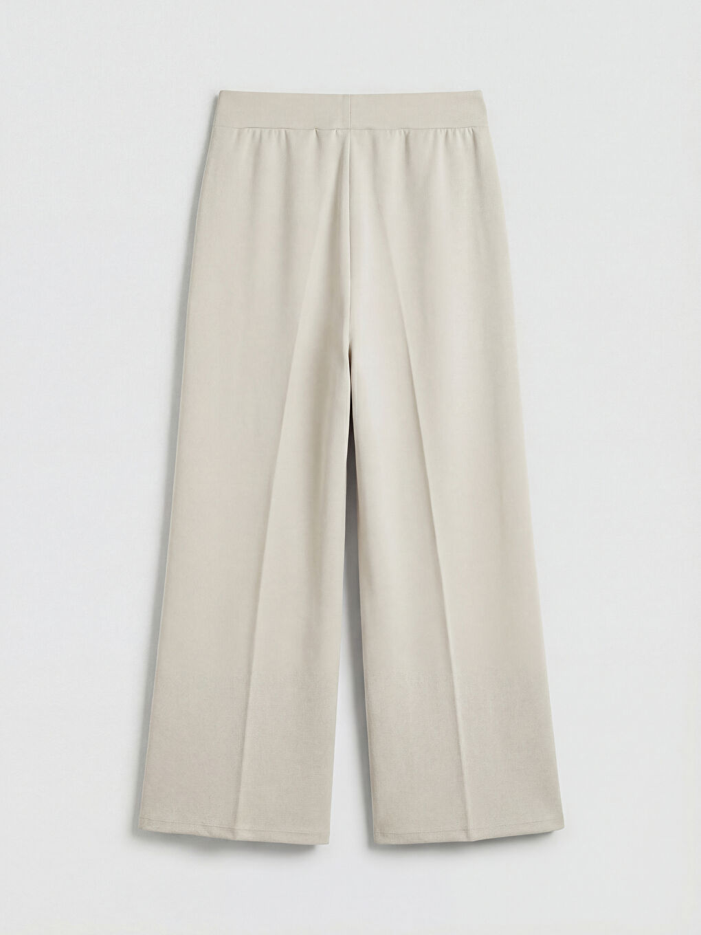 Gri Beli Lastikli Soft Touch Kadın Eşofman Altı-4