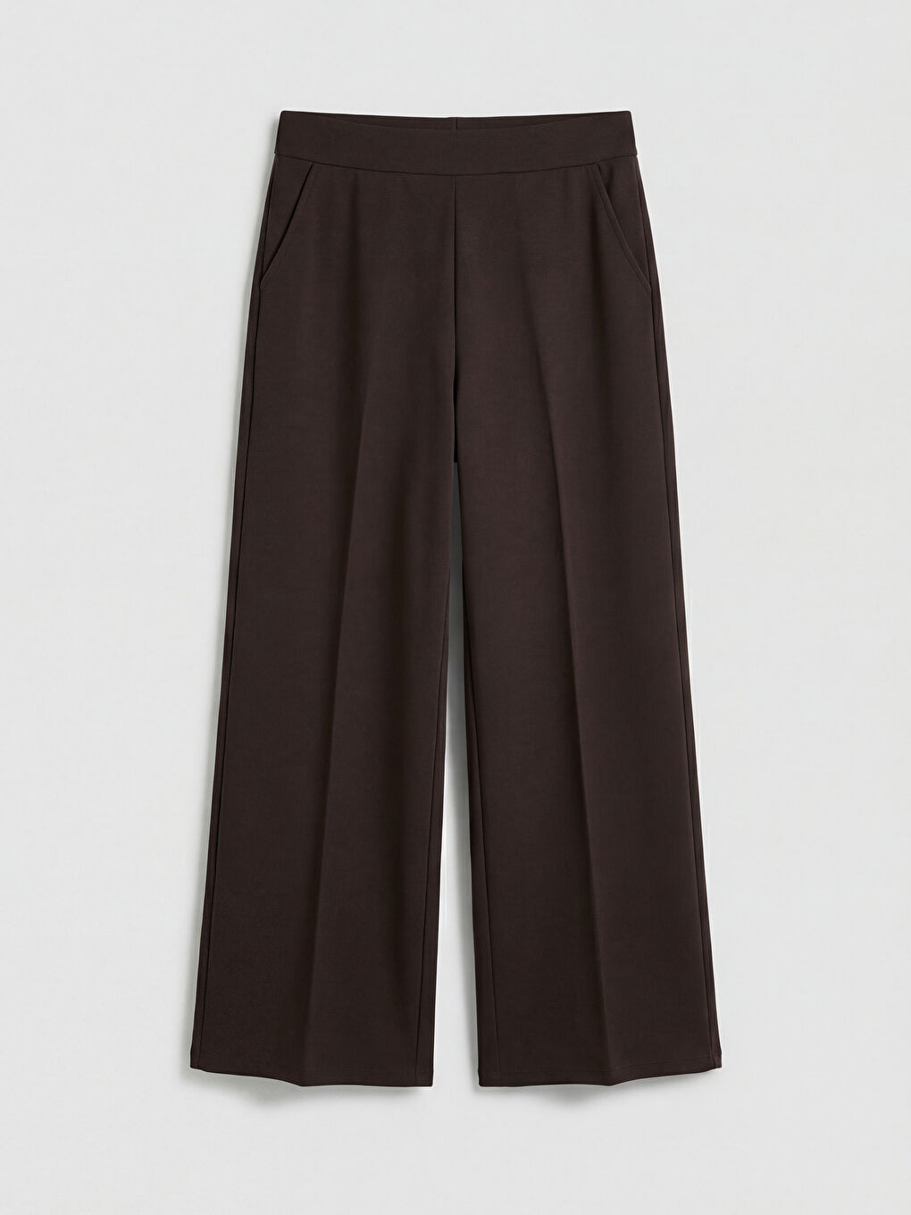 Kahverengi Beli Lastikli Soft Touch Kadın Eşofman Altı