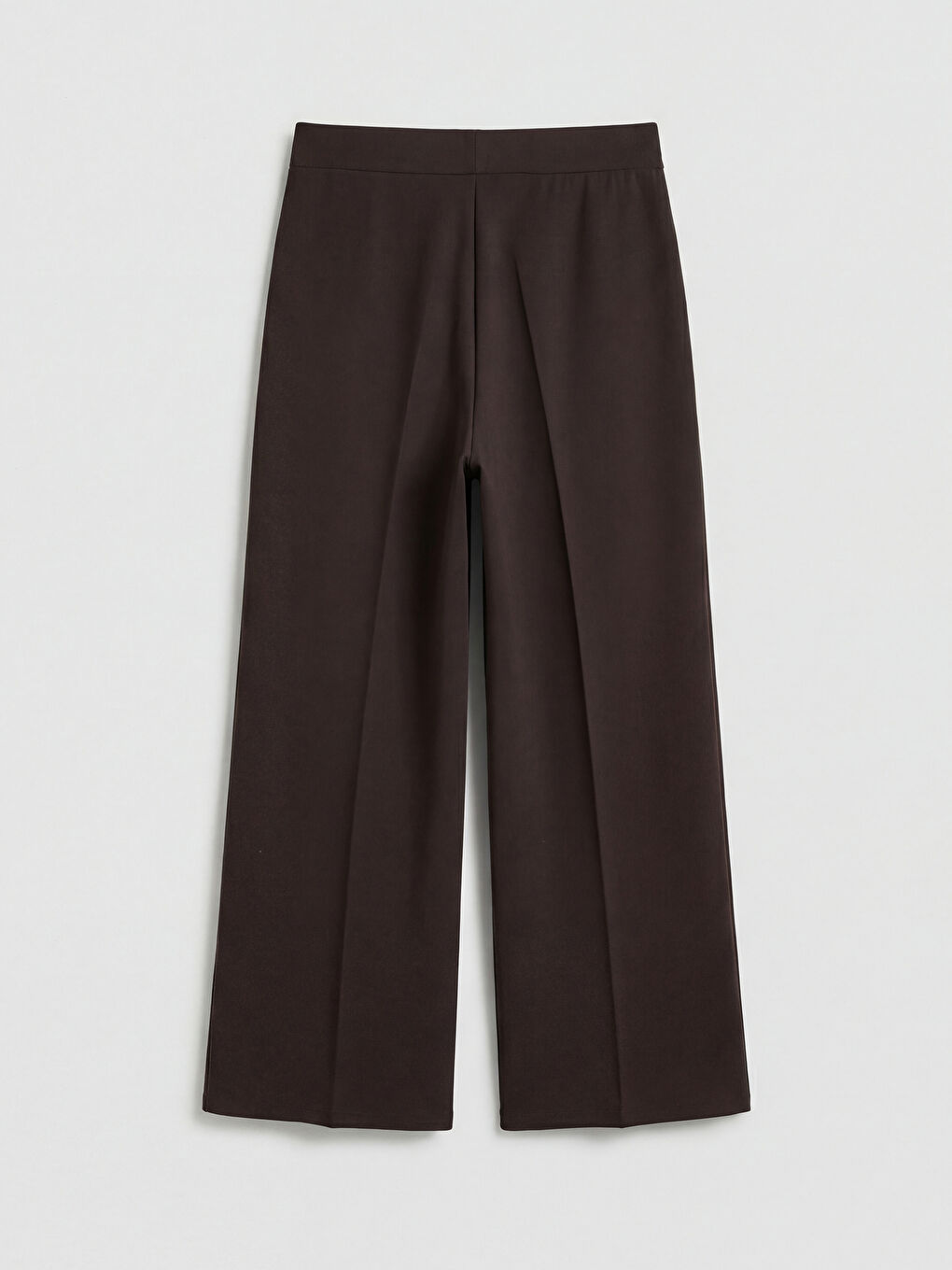 Kahverengi Beli Lastikli Soft Touch Kadın Eşofman Altı-1