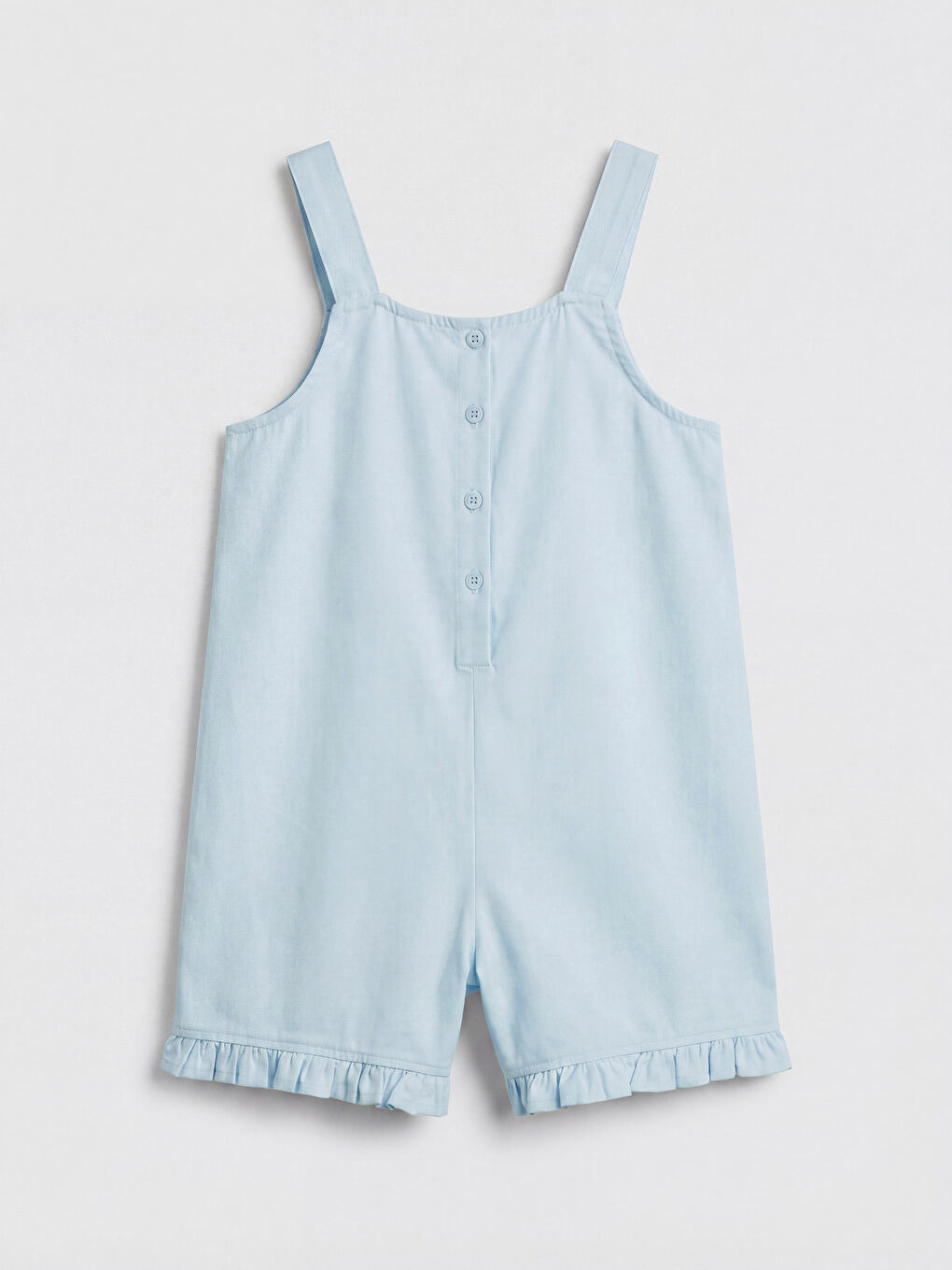 Mavi Kız Çocuk Salopet Şort Takım-2