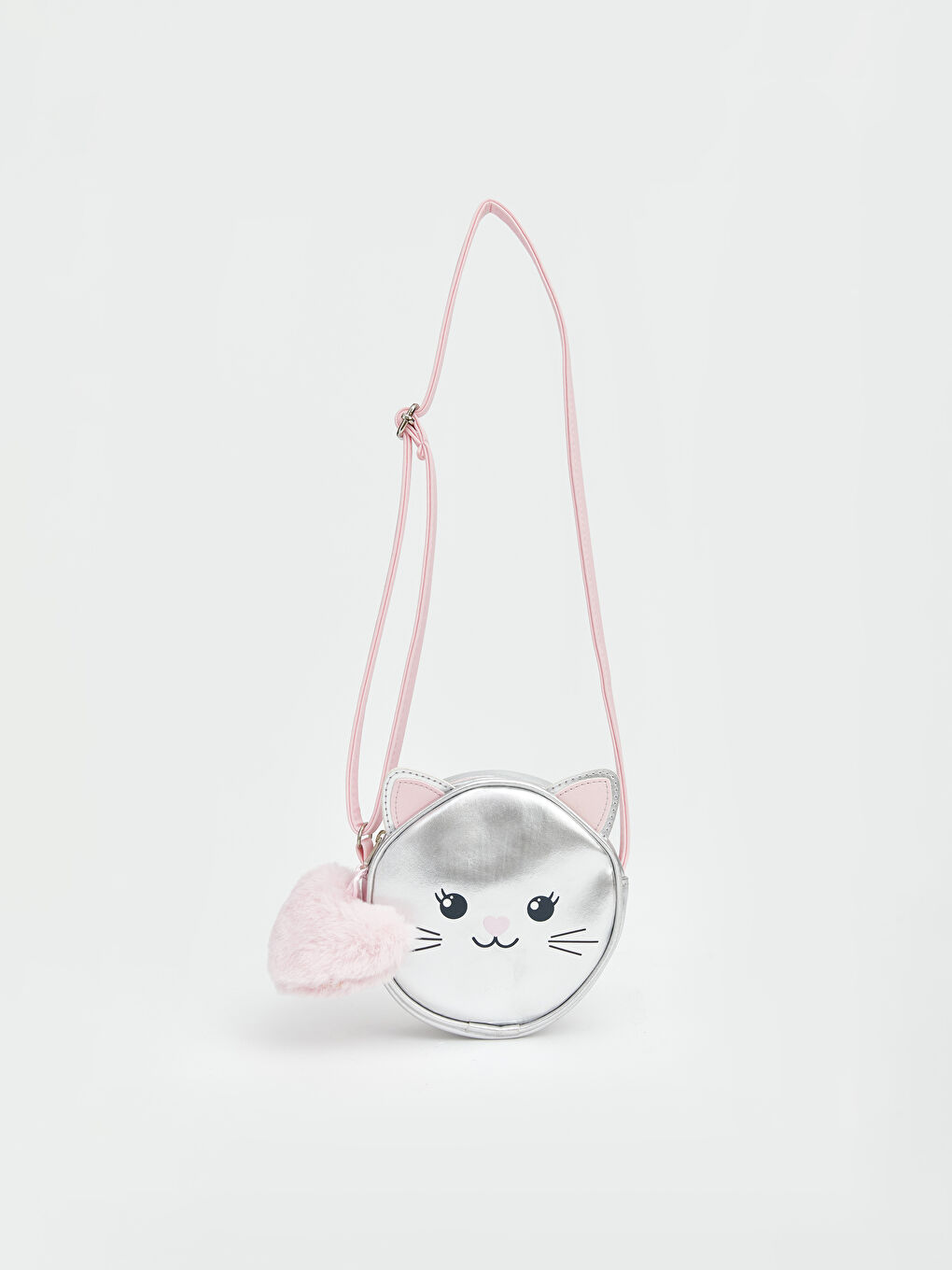 Gri Hayvan Figürlü Kız Çocuk Omuz Çantası