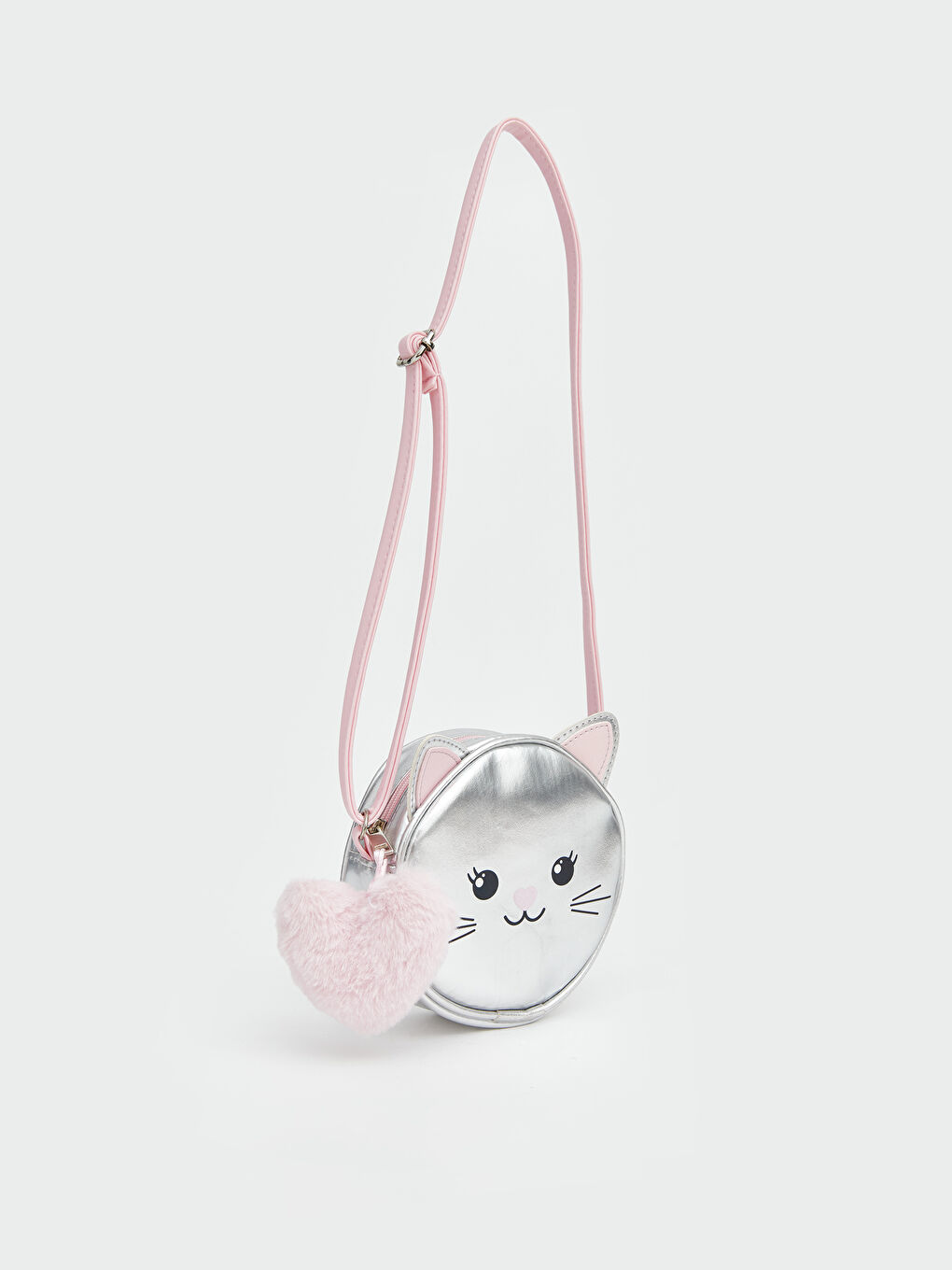 Gri Hayvan Figürlü Kız Çocuk Omuz Çantası-1