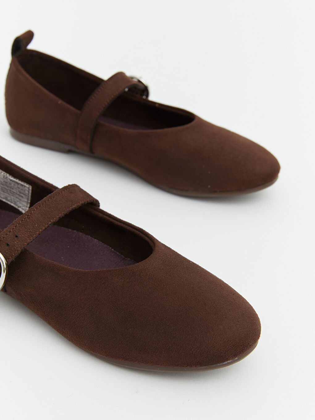 Kahverengi Süet Görünümlü Kız Çocuk Babet-2