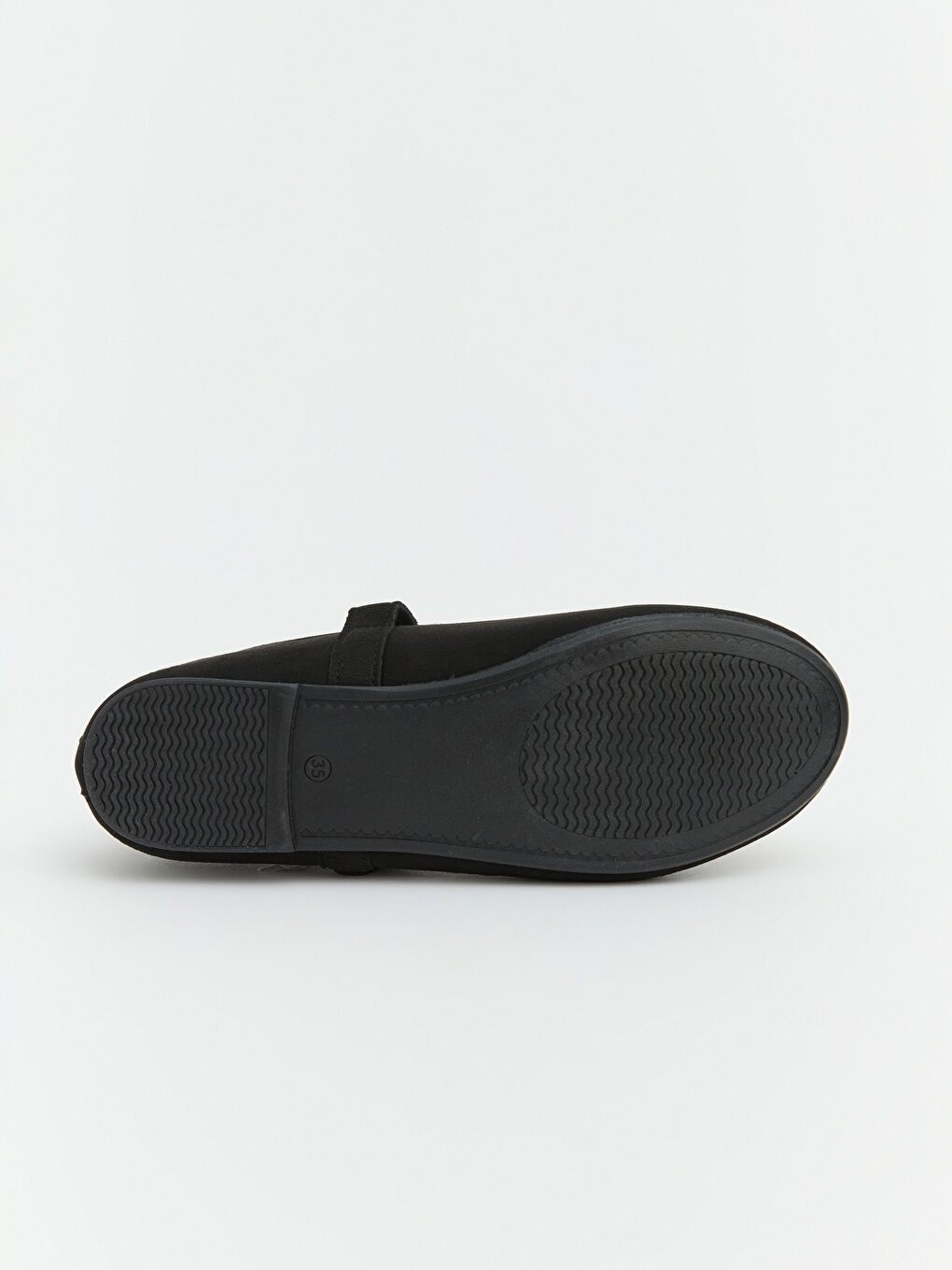 Siyah Süet Görünümlü Kız Çocuk Babet-3