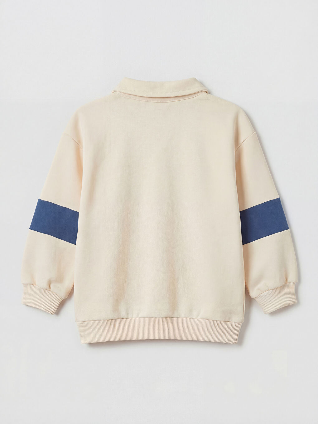 Bej Baskılı Erkek Bebek Sweatshirt ve Jean Pantolon-2