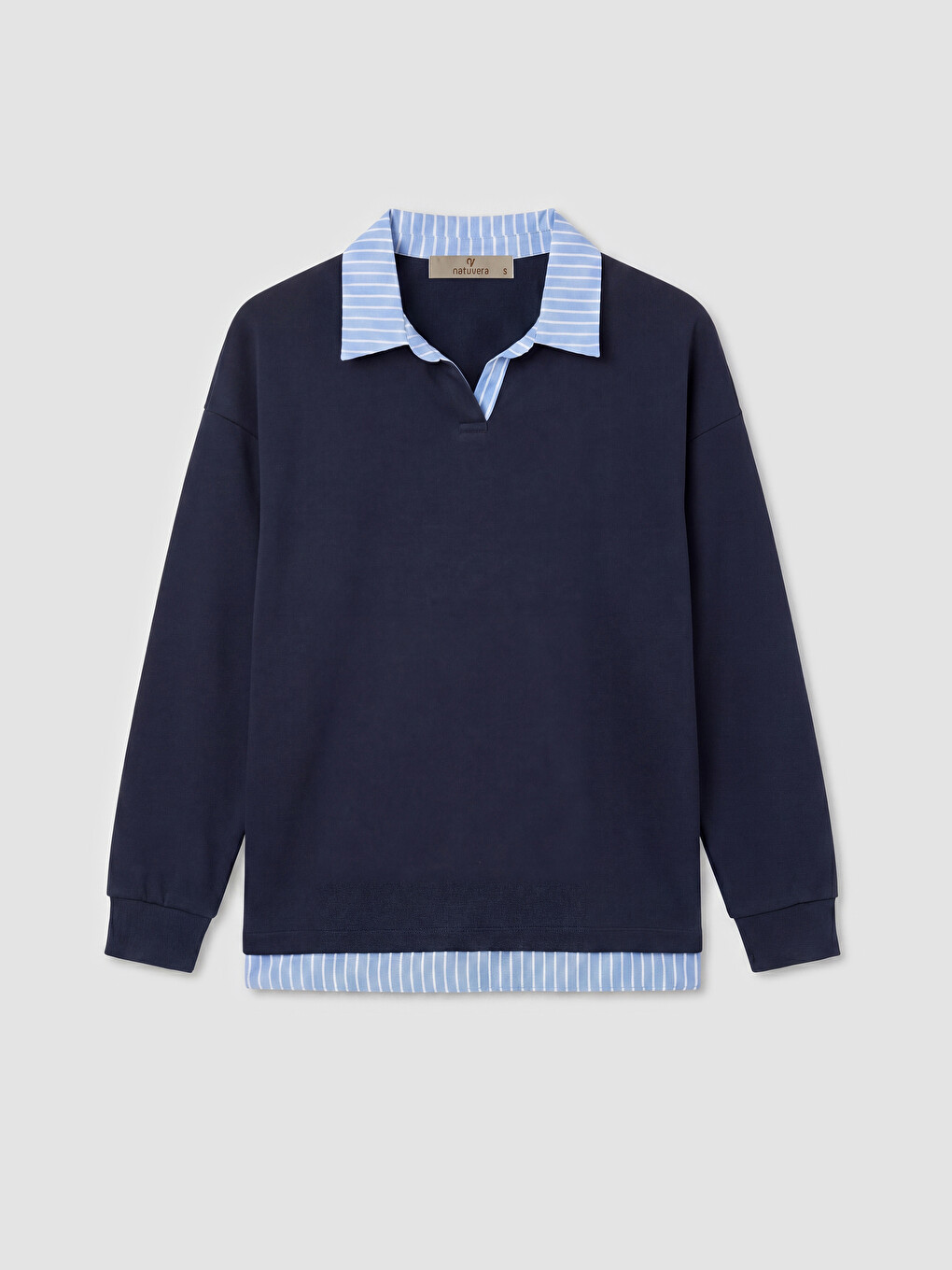 Bluza sa kragnom na pruge-2