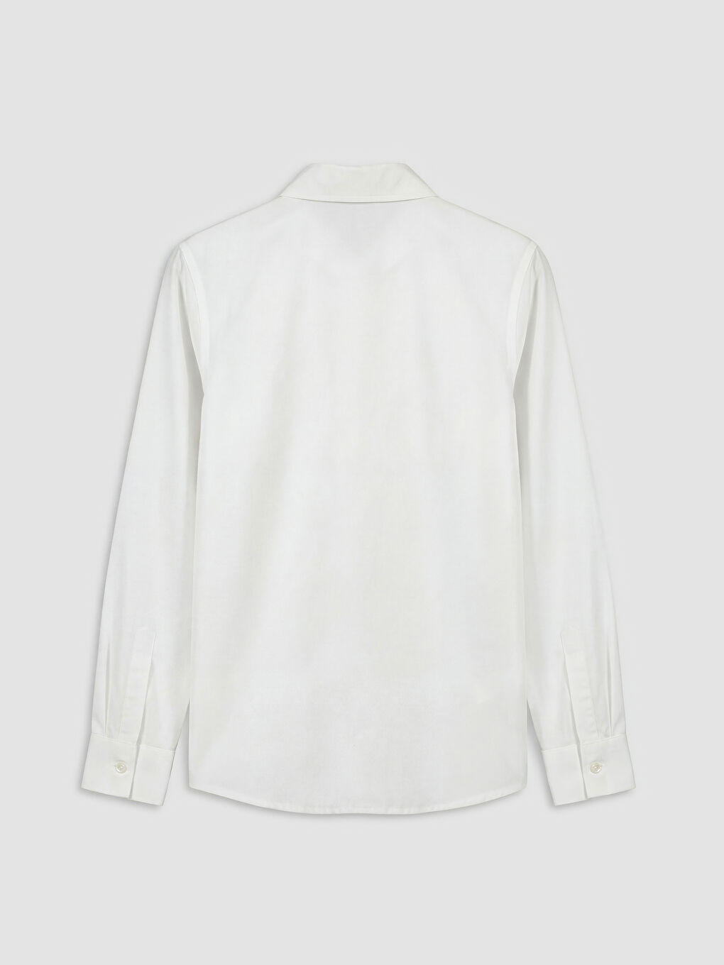 Ekru Fiyonk Detaylı Kız Çocuk Süveter ve Gömlek-3