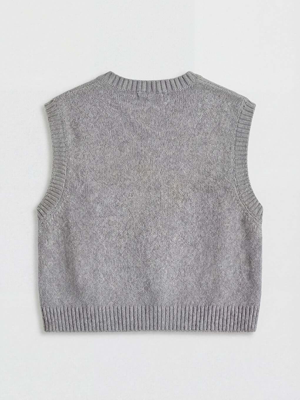 Beyaz Fiyonk Detaylı Kız Çocuk Süveter ve Gömlek-4