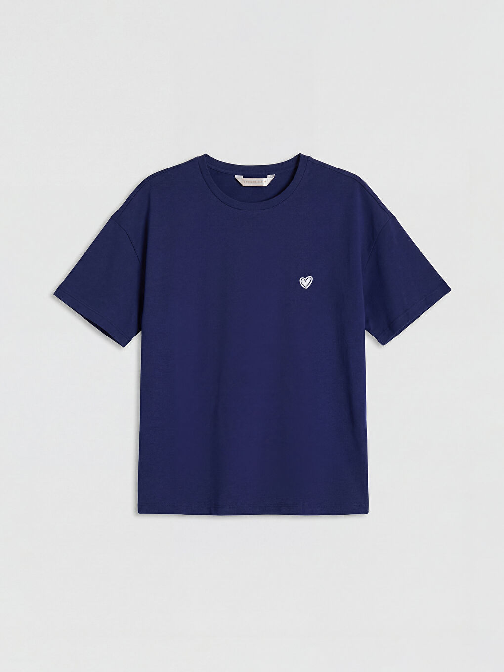 Mavi Bisiklet Yaka Baskılı Kadın Pijama Takımı-1