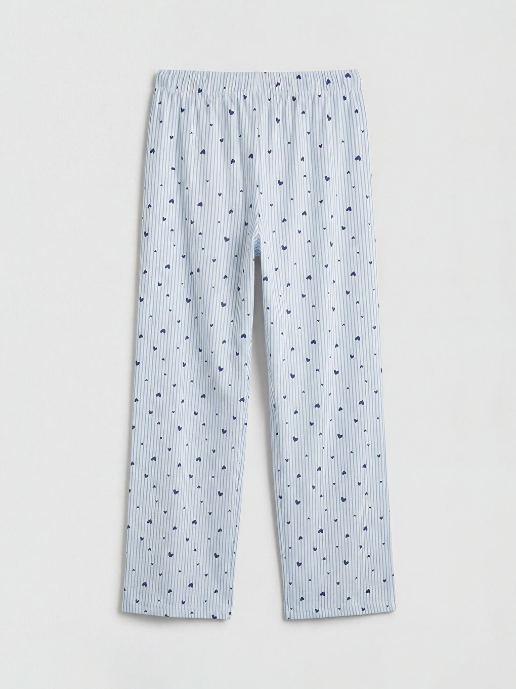 Mavi Bisiklet Yaka Baskılı Kadın Pijama Takımı-4