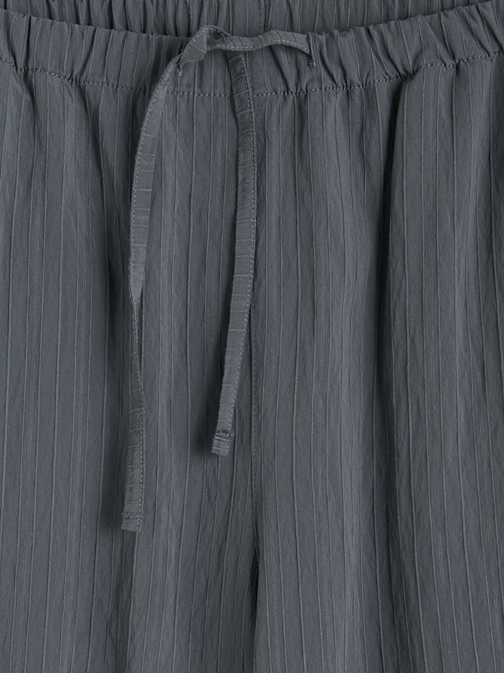 Antrasit Beli Lastikli Dokulu Kadın Pantolon-1