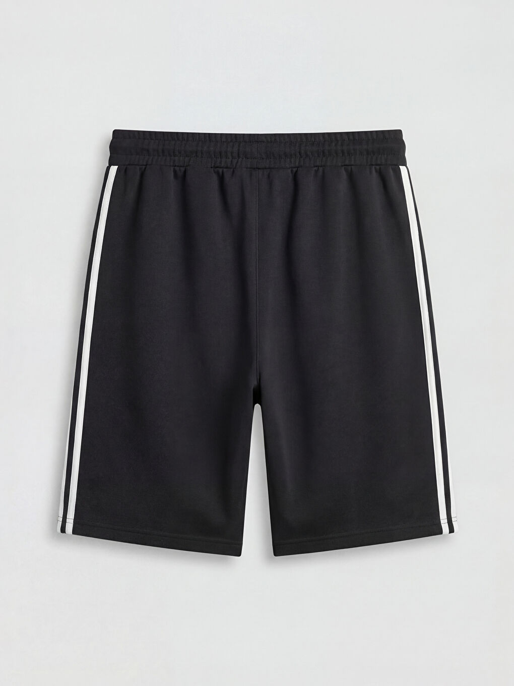 Siyah Rahat Kalıp Erkek Şort-5