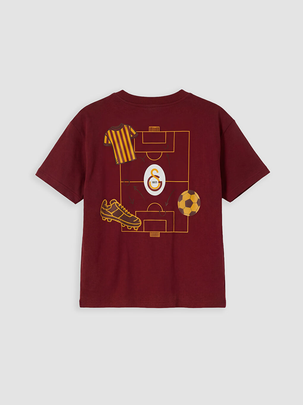 Kırmızı Galatasaray Baskılı Erkek Çocuk Tişört-1