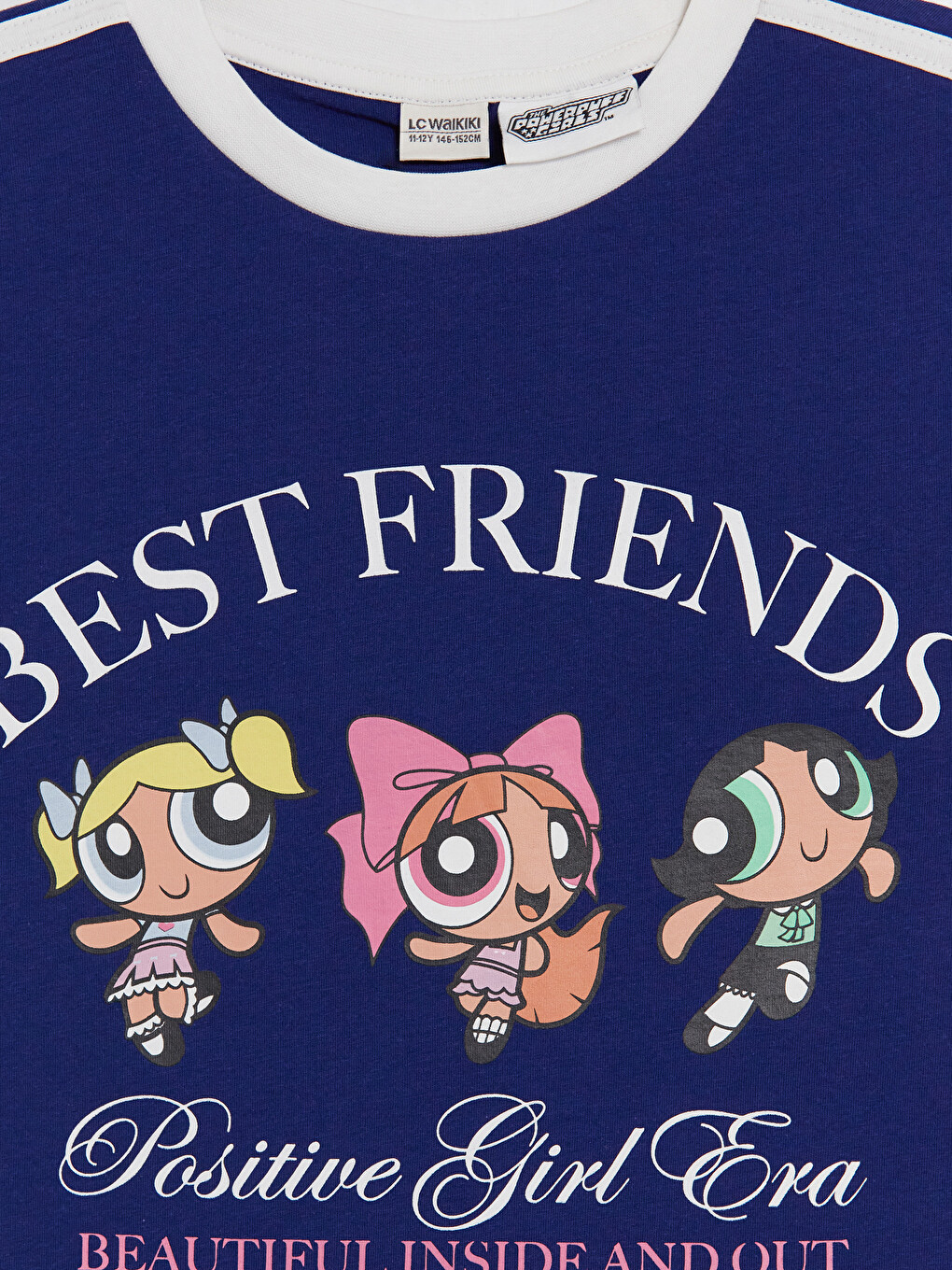 Crew Neck Powerpuff Girls Printed Girls' T-shirt-2