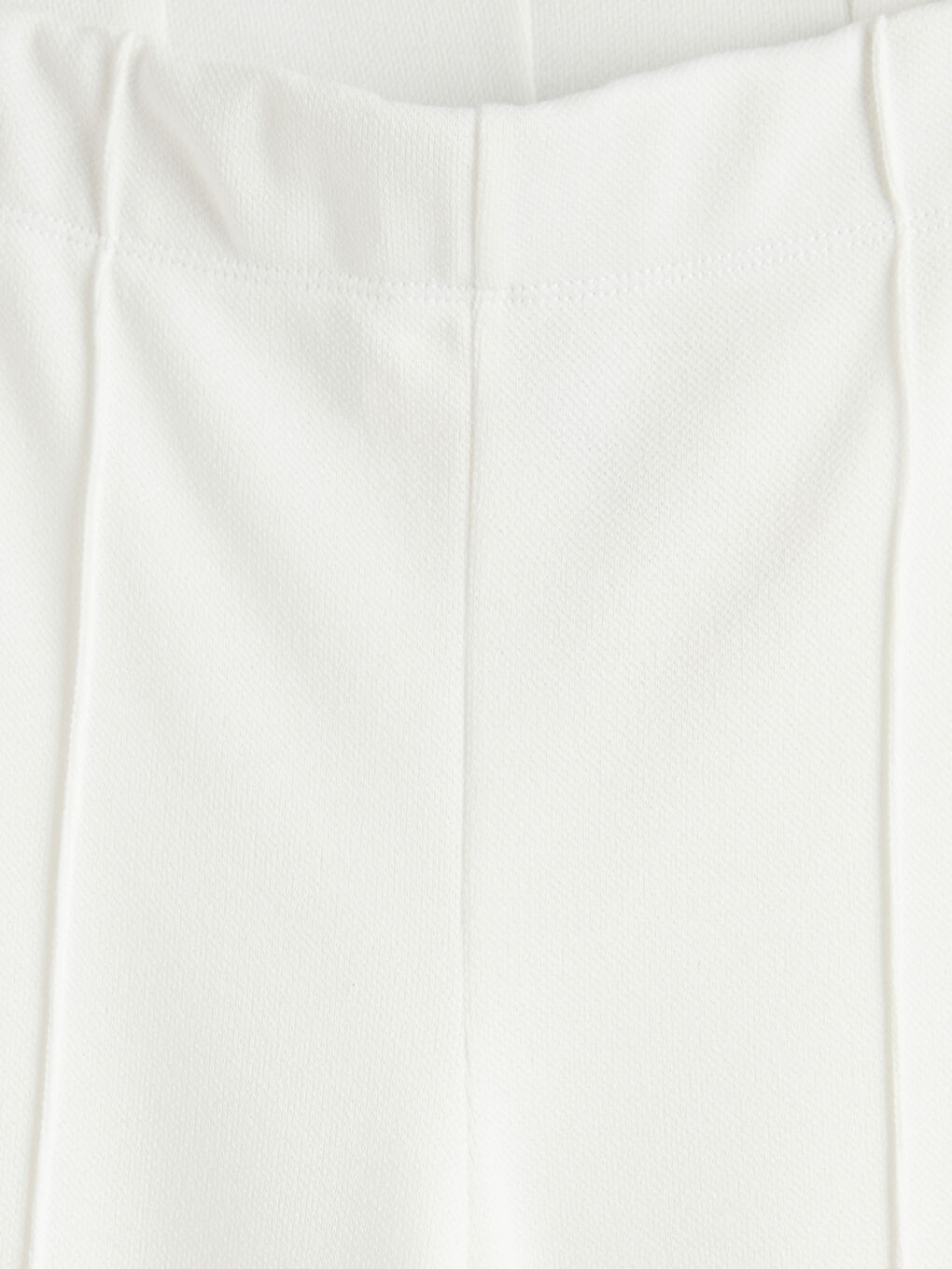 Ekru Beli Lastikli Soft Touch Kadın Eşofman Altı-2