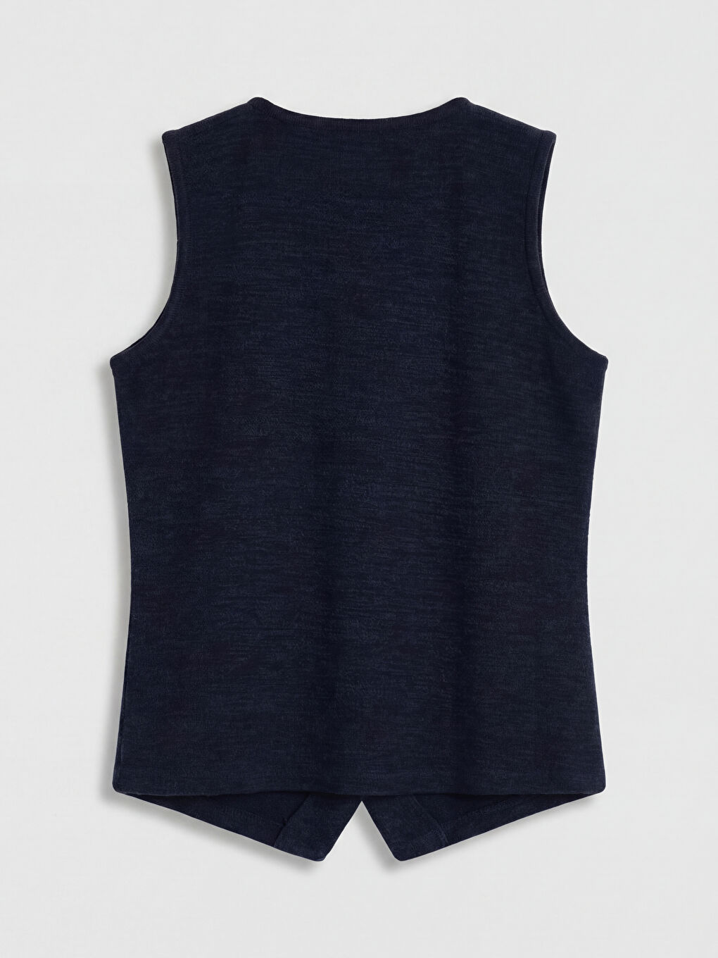 Lacivert V Yaka Pike Kadın Yelek-6