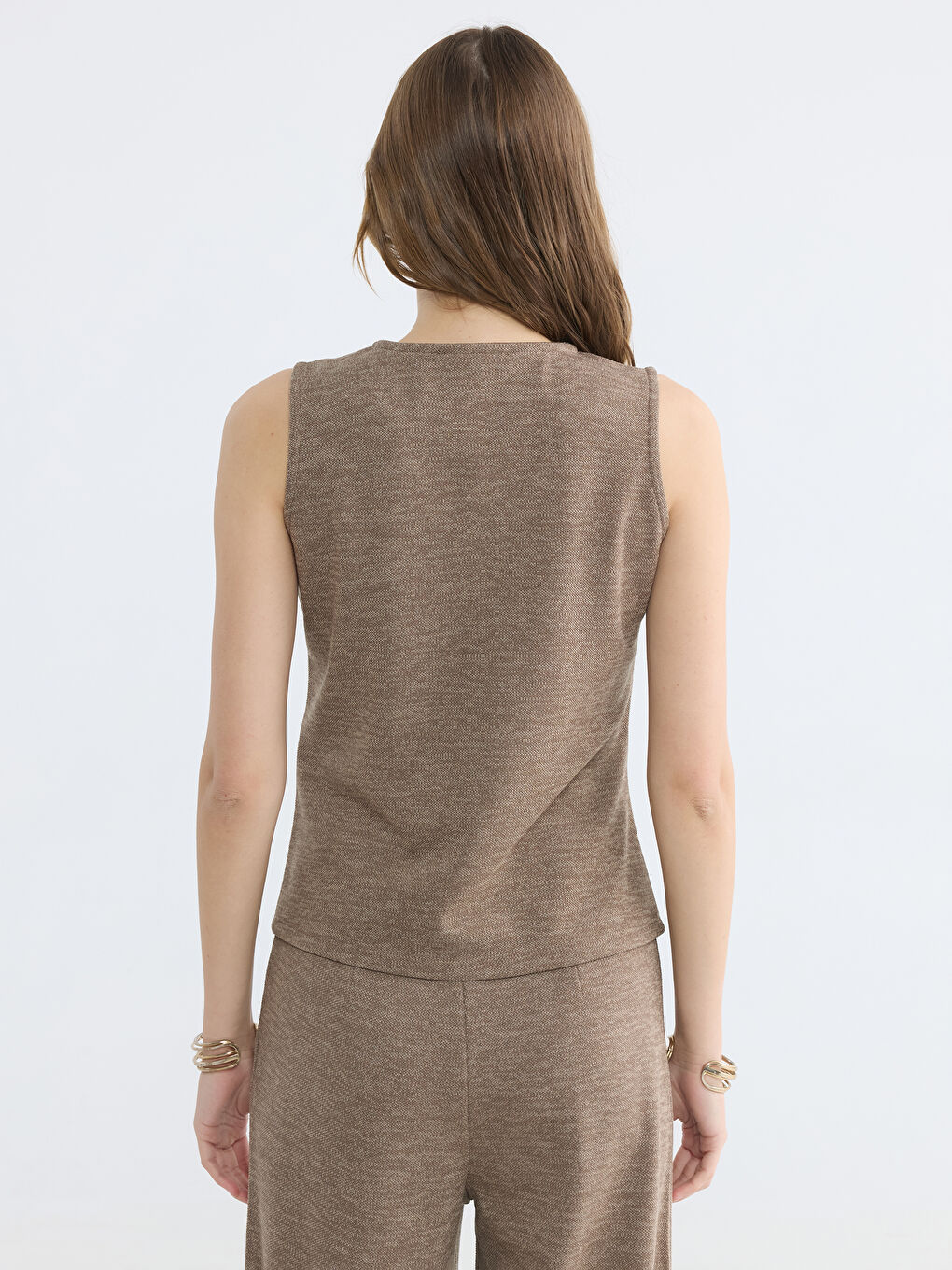 Woman BEIGE Waistcoat-3