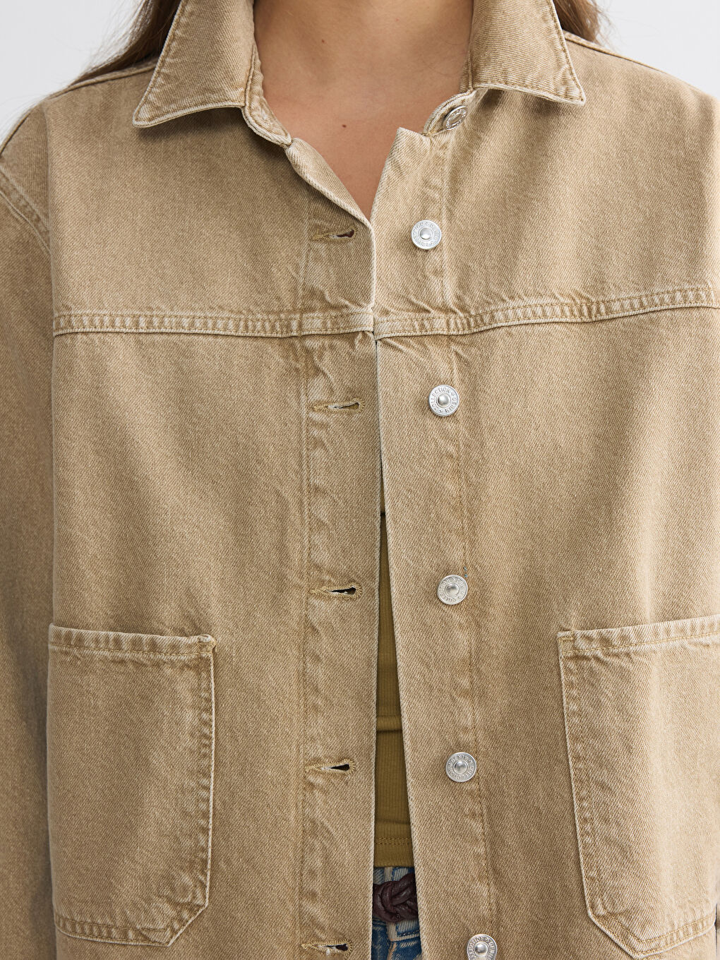 Овърсайз дамско дънково яке-2